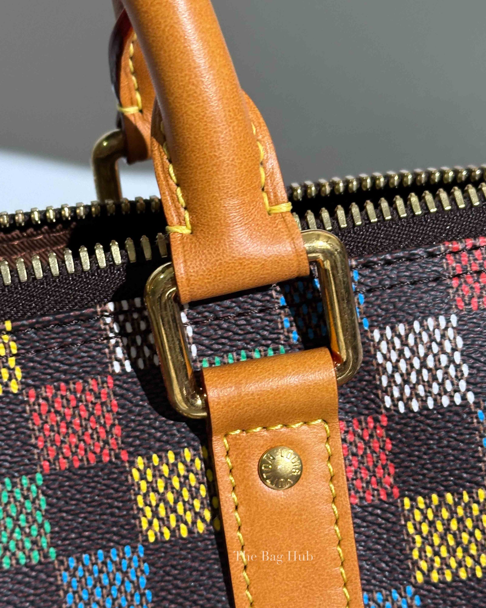 Louis Vuitton Multicolor Damier Ebene Canvas Keepall Bandouliere 50