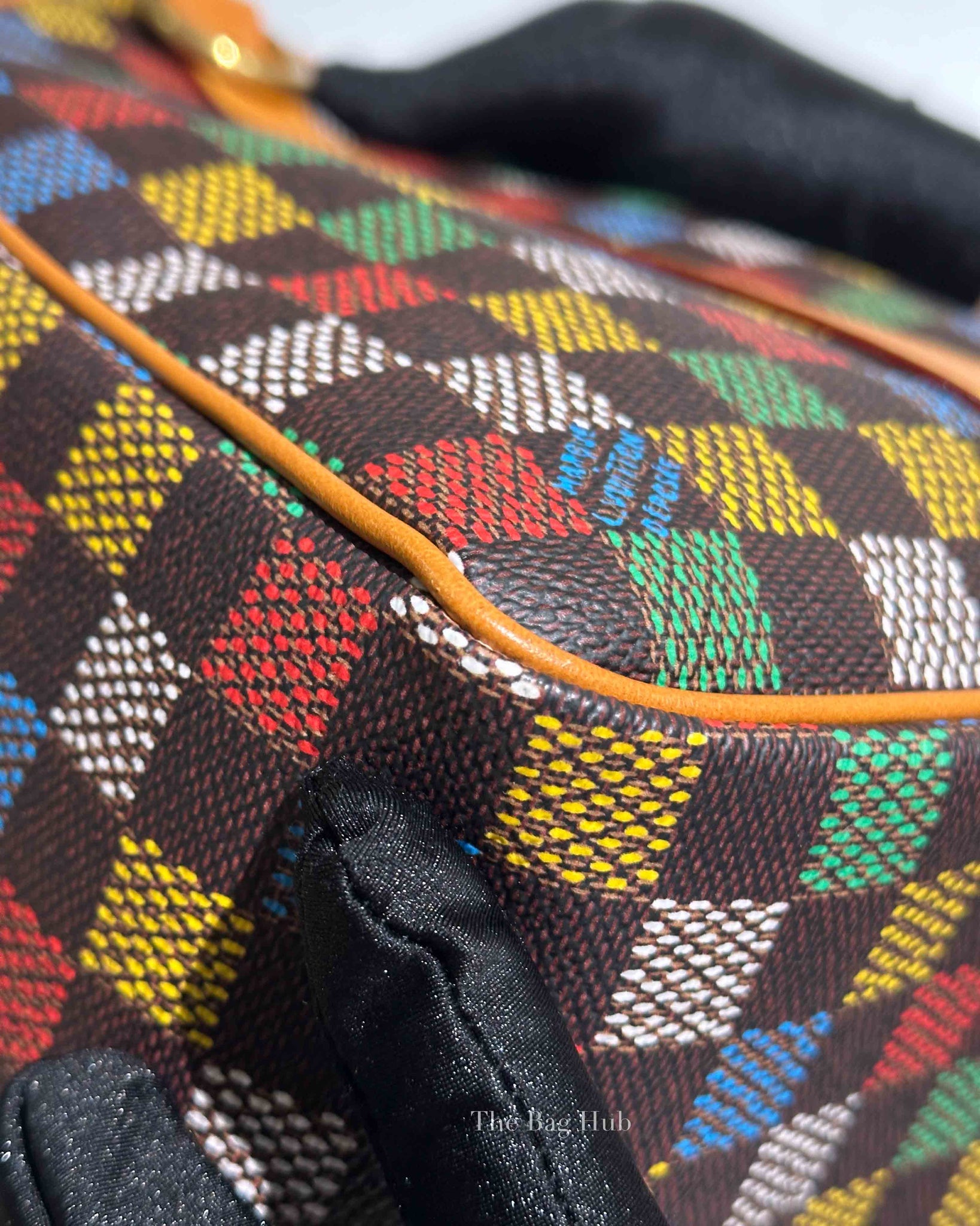 Louis Vuitton Multicolor Damier Ebene Canvas Keepall Bandouliere 50