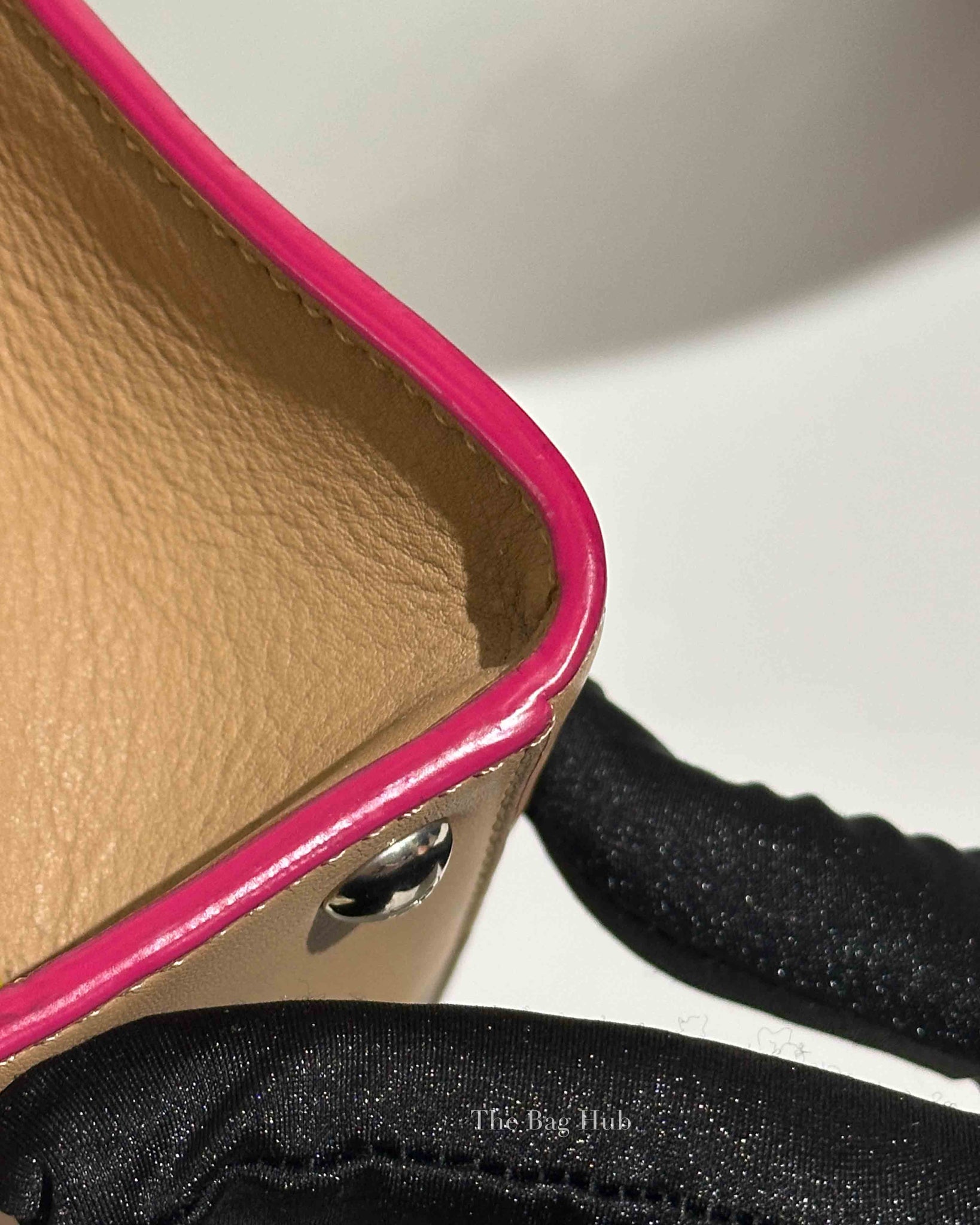 Fendi Beige Calfskin 3 Jours Mini Bag