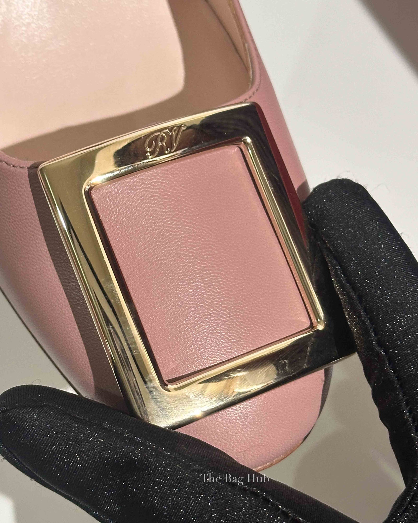 Roger Vivier Blush Leather Tres Vivier Pumps Size 35.5