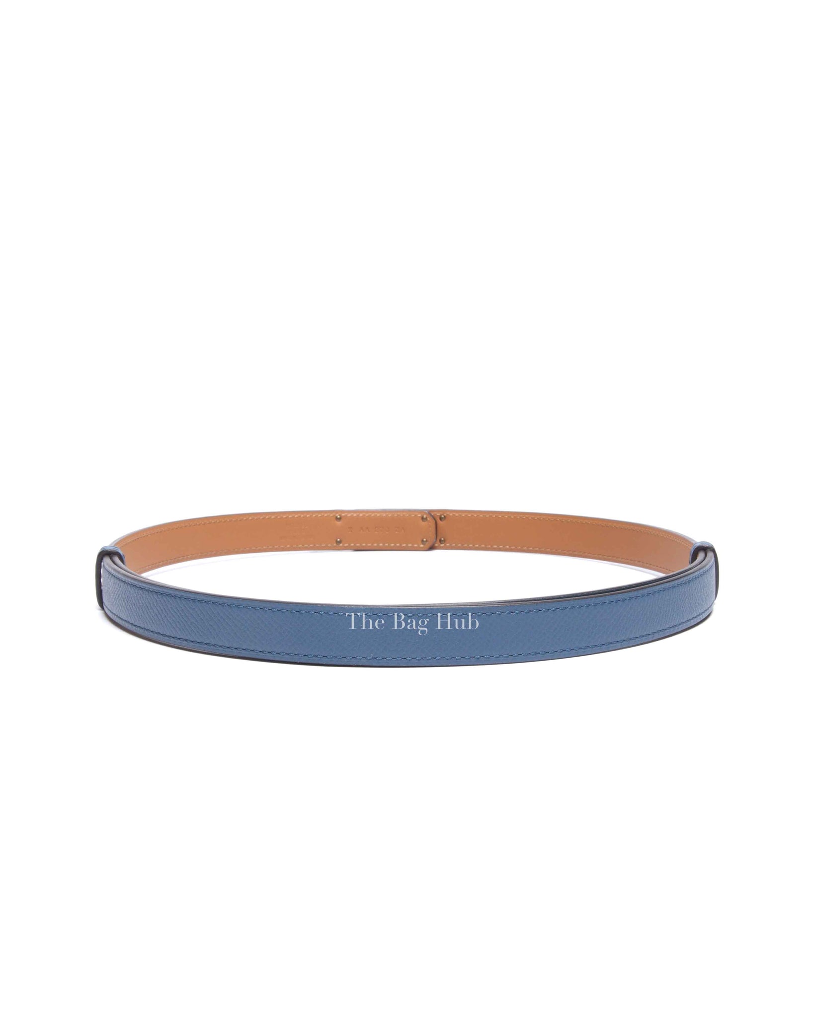 Hermes Bleu Agate Epsom Kelly Belt RGHW