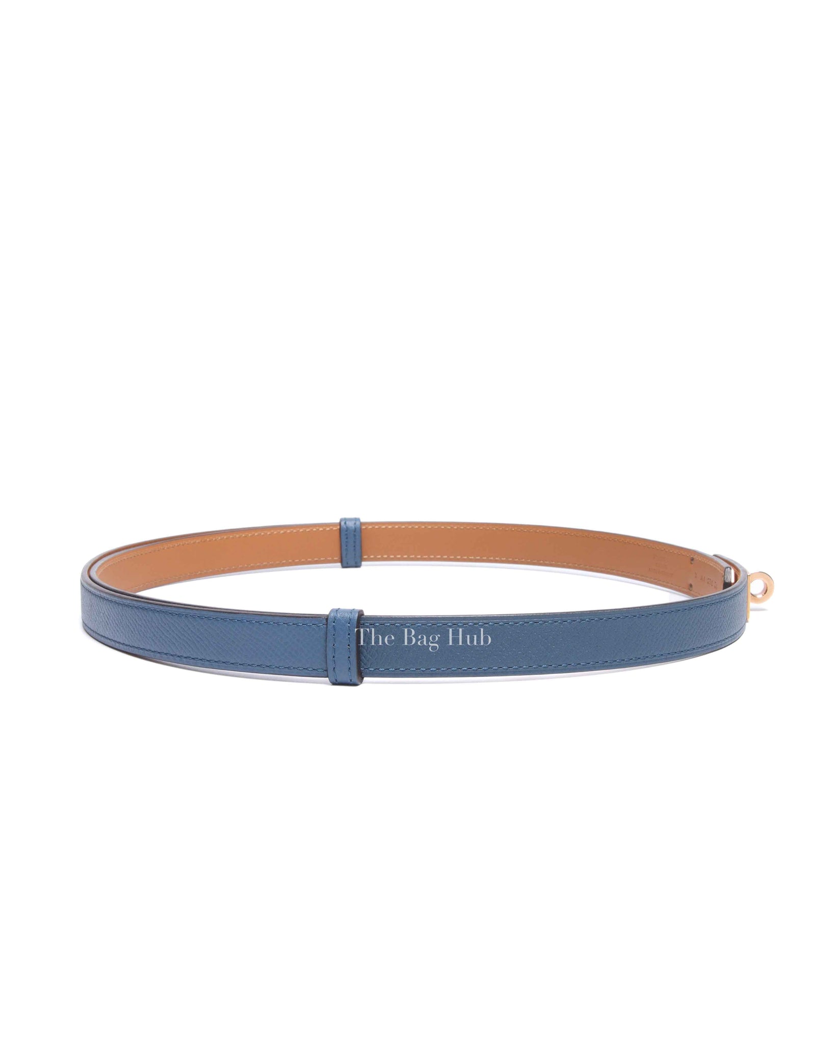 Hermes Bleu Agate Epsom Kelly Belt RGHW