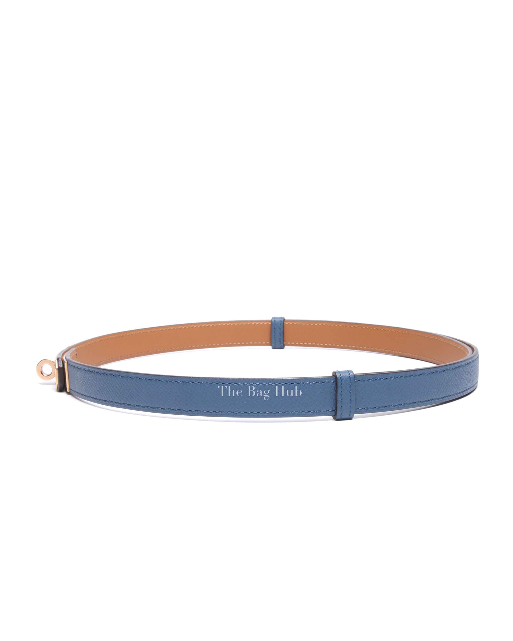 Hermes Bleu Agate Epsom Kelly Belt RGHW
