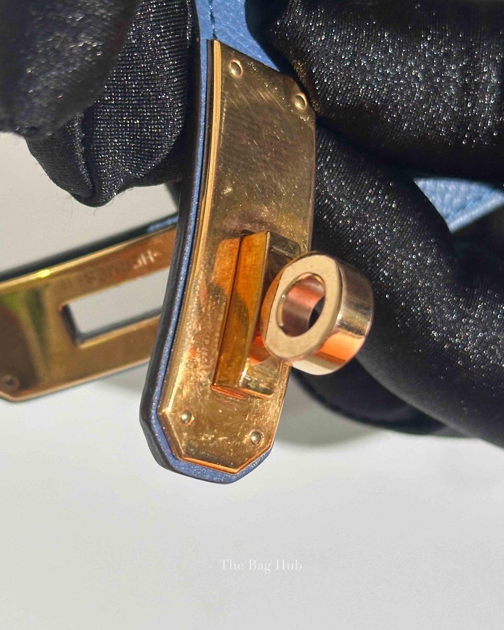 Hermes Bleu Agate Epsom Kelly Belt RGHW