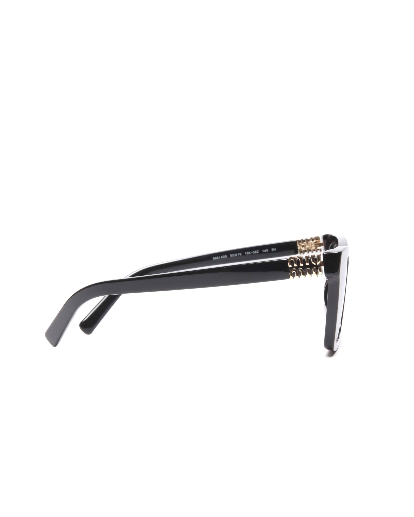 Miu Miu Black Acetate SMU A05 Sunglasses