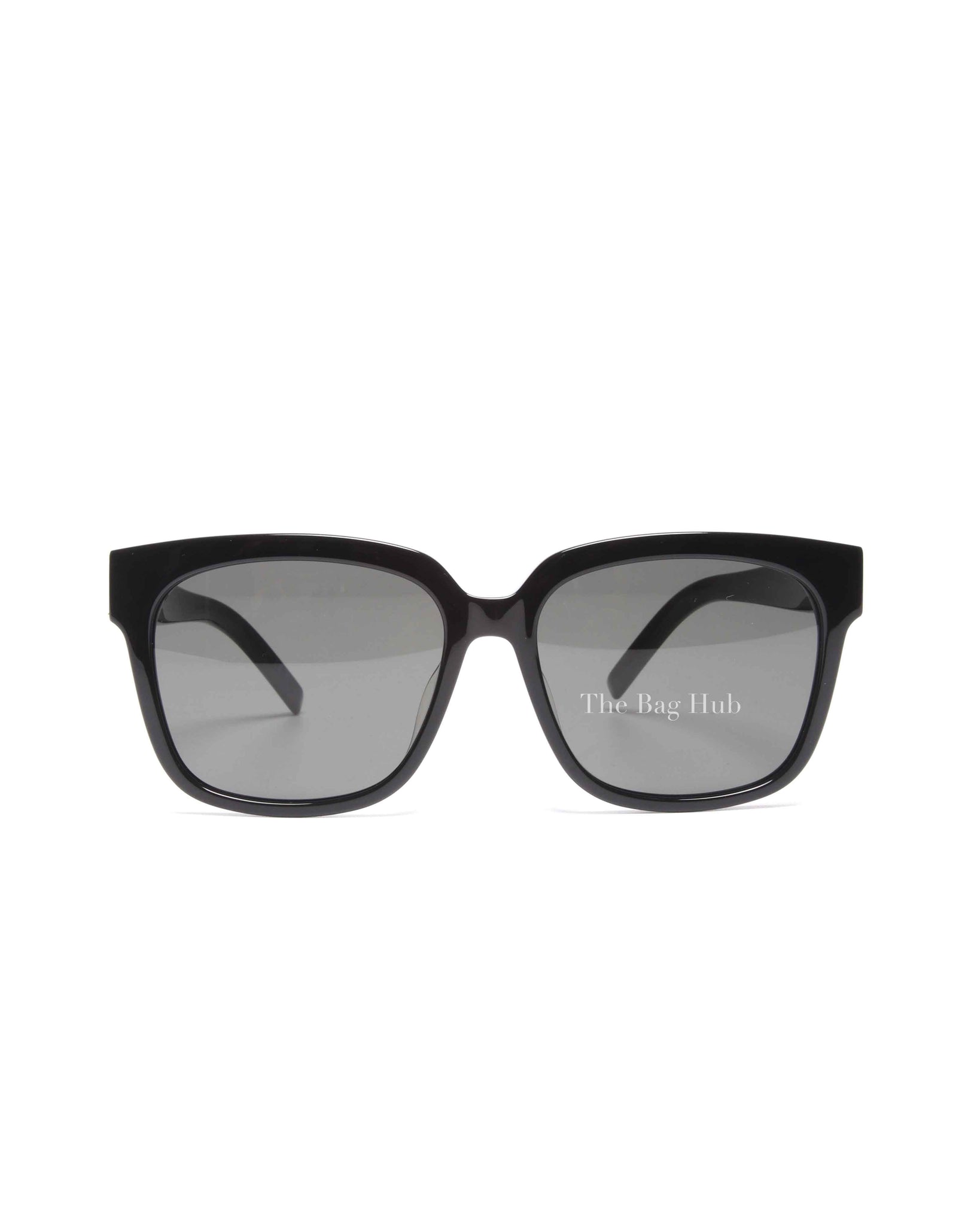 Saint Laurent Black Acetate Monogram SL M40 Square Framed Sunglasses
