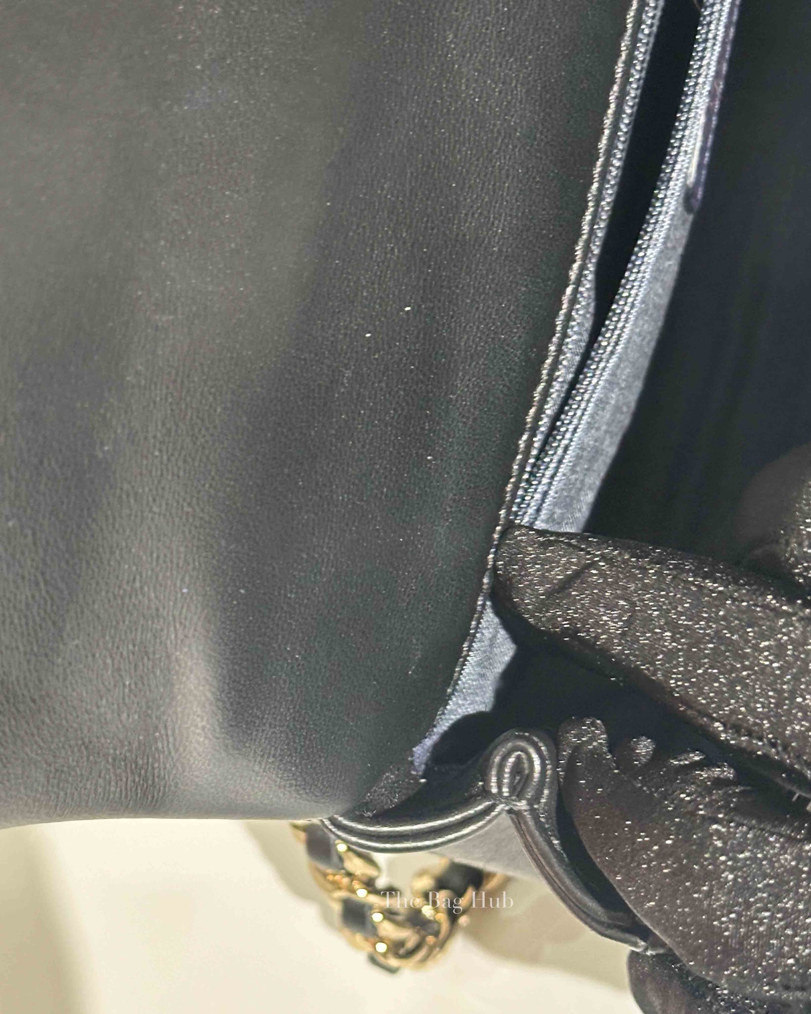 Chanel Black Lambskin Quilted Classic Flap Bag