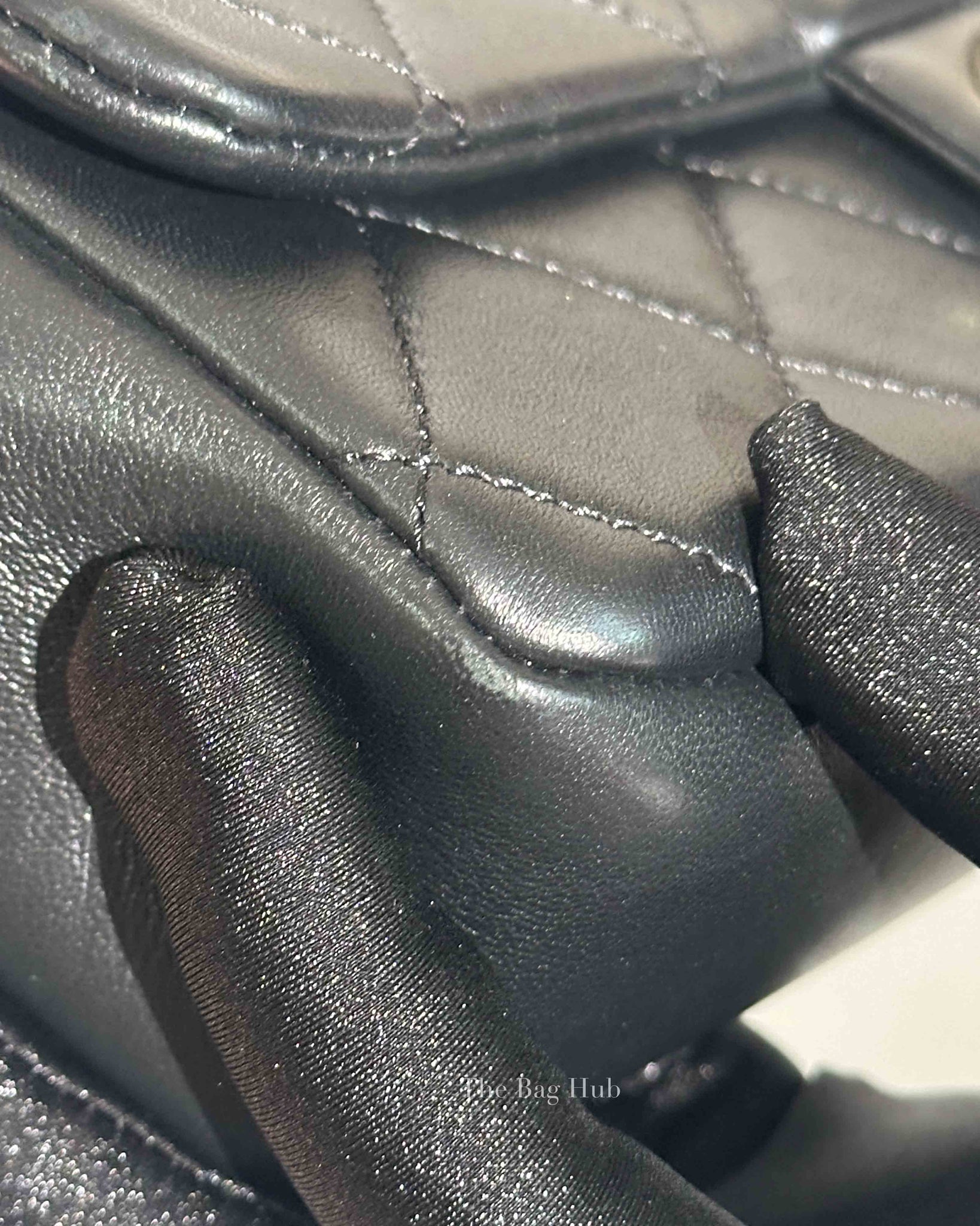 Chanel Black Lambskin Quilted Classic Flap Bag