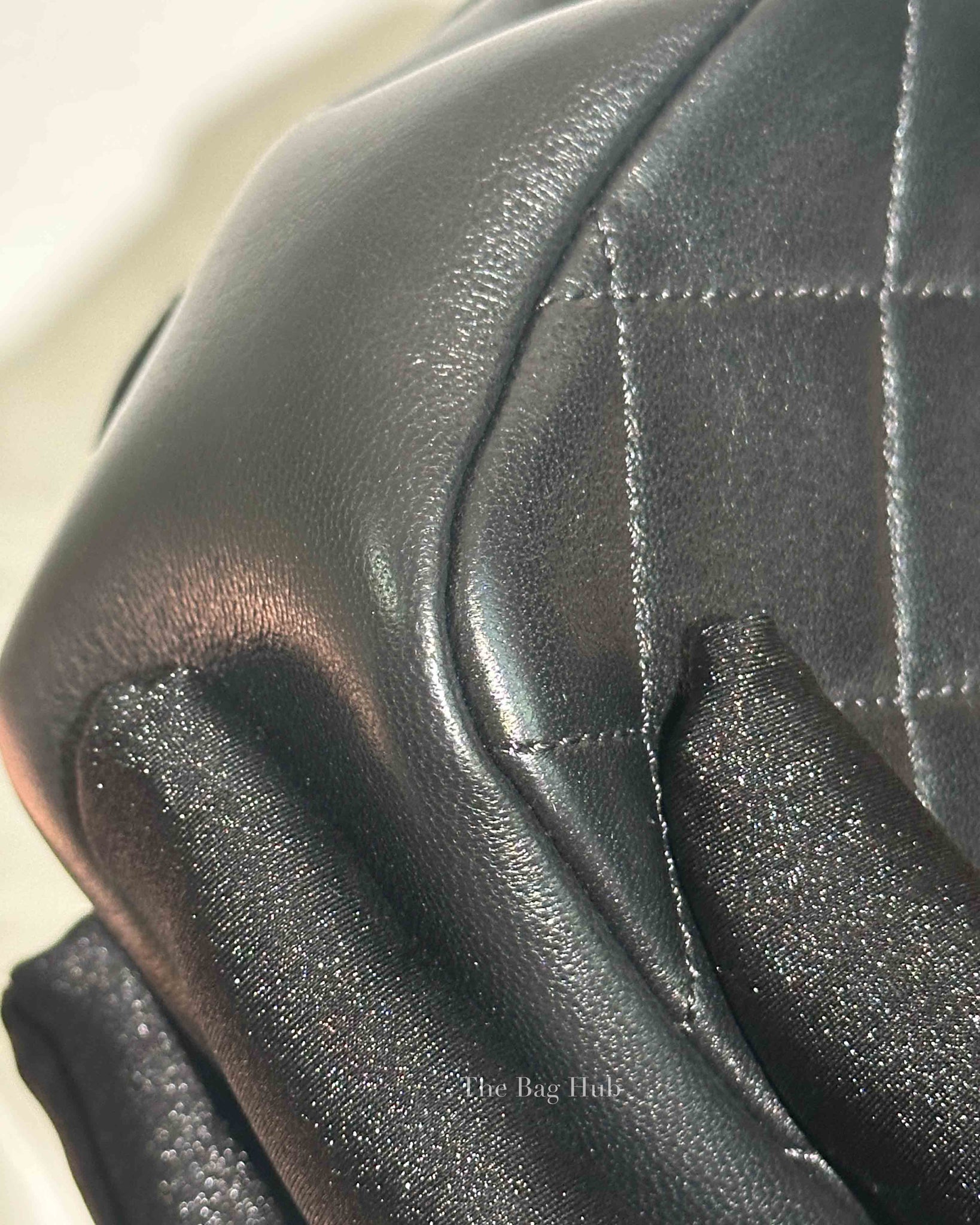 Chanel Black Lambskin Quilted Classic Flap Bag