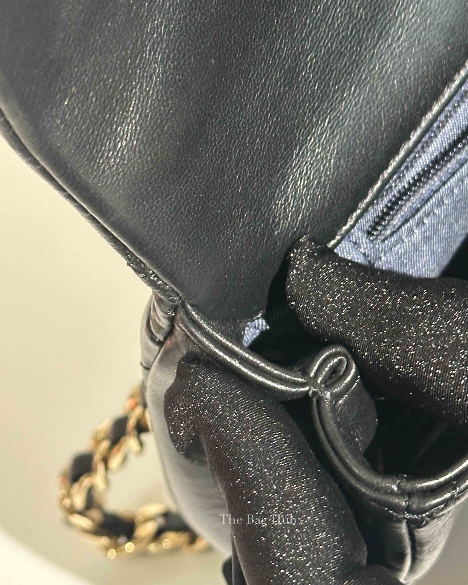 Chanel Black Lambskin Quilted Classic Flap Bag