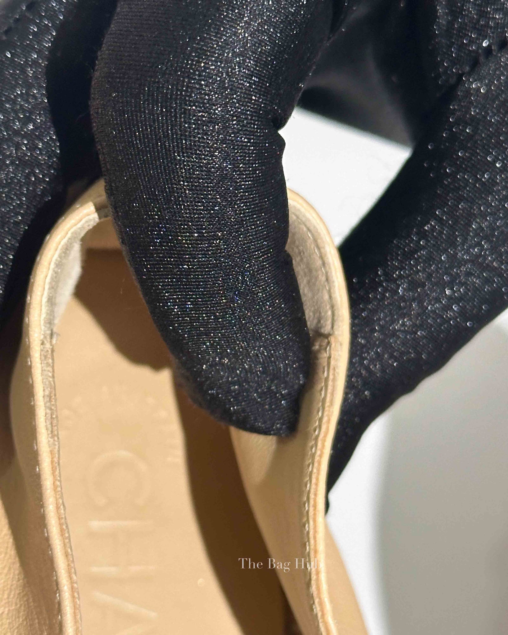 Chanel Black/Beige Lambskin CC Espadrilles Size 36C