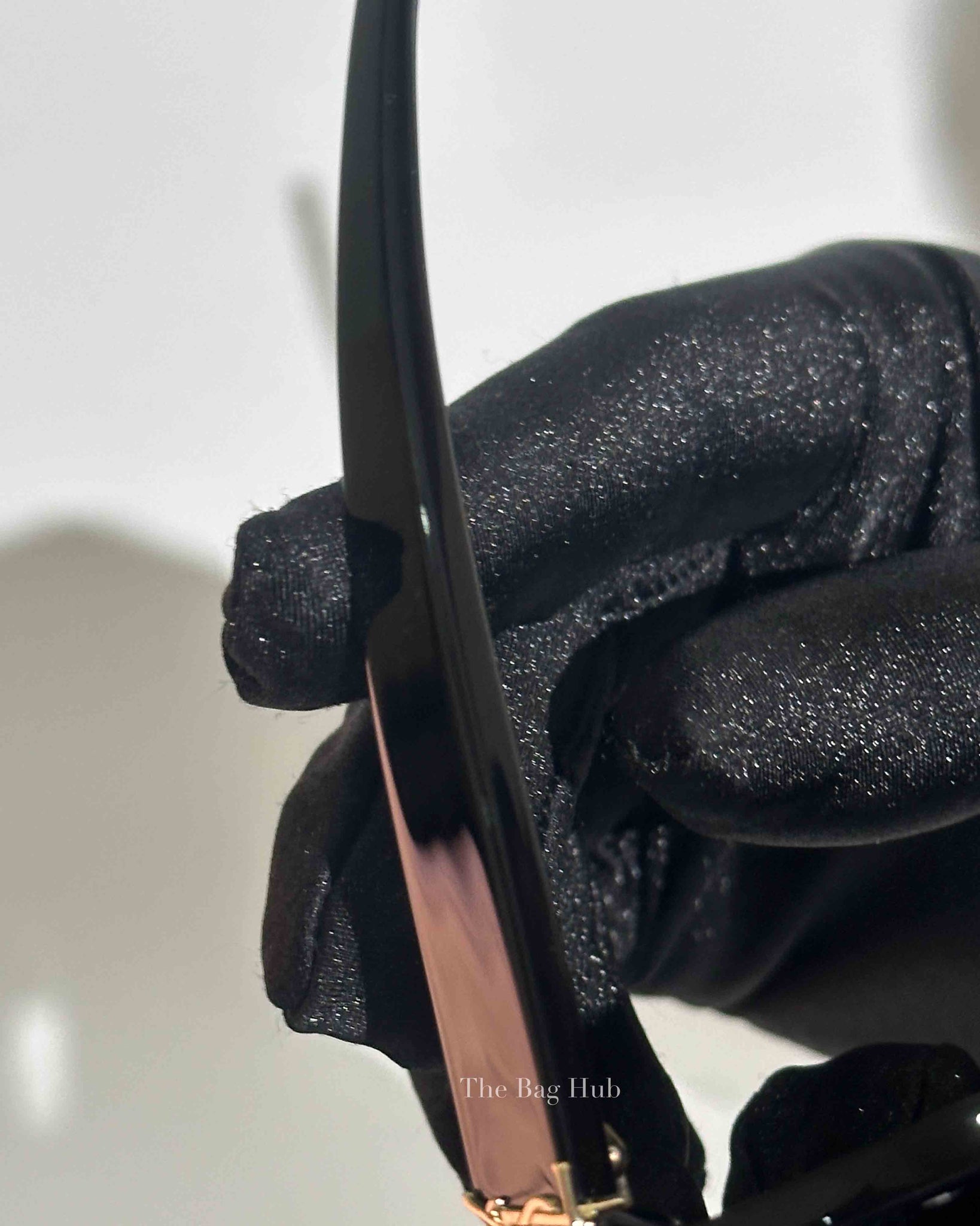 Saint Laurent Black Acetate Monogram SL M40 Square Framed Sunglasses