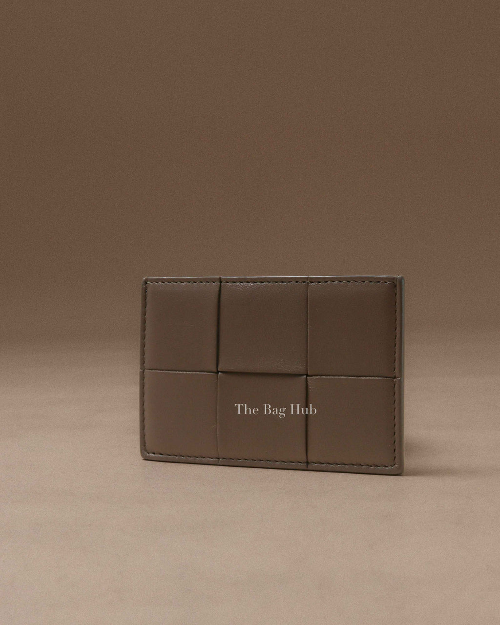Bottega Veneta Brown Leather Cassette Credit Card Case