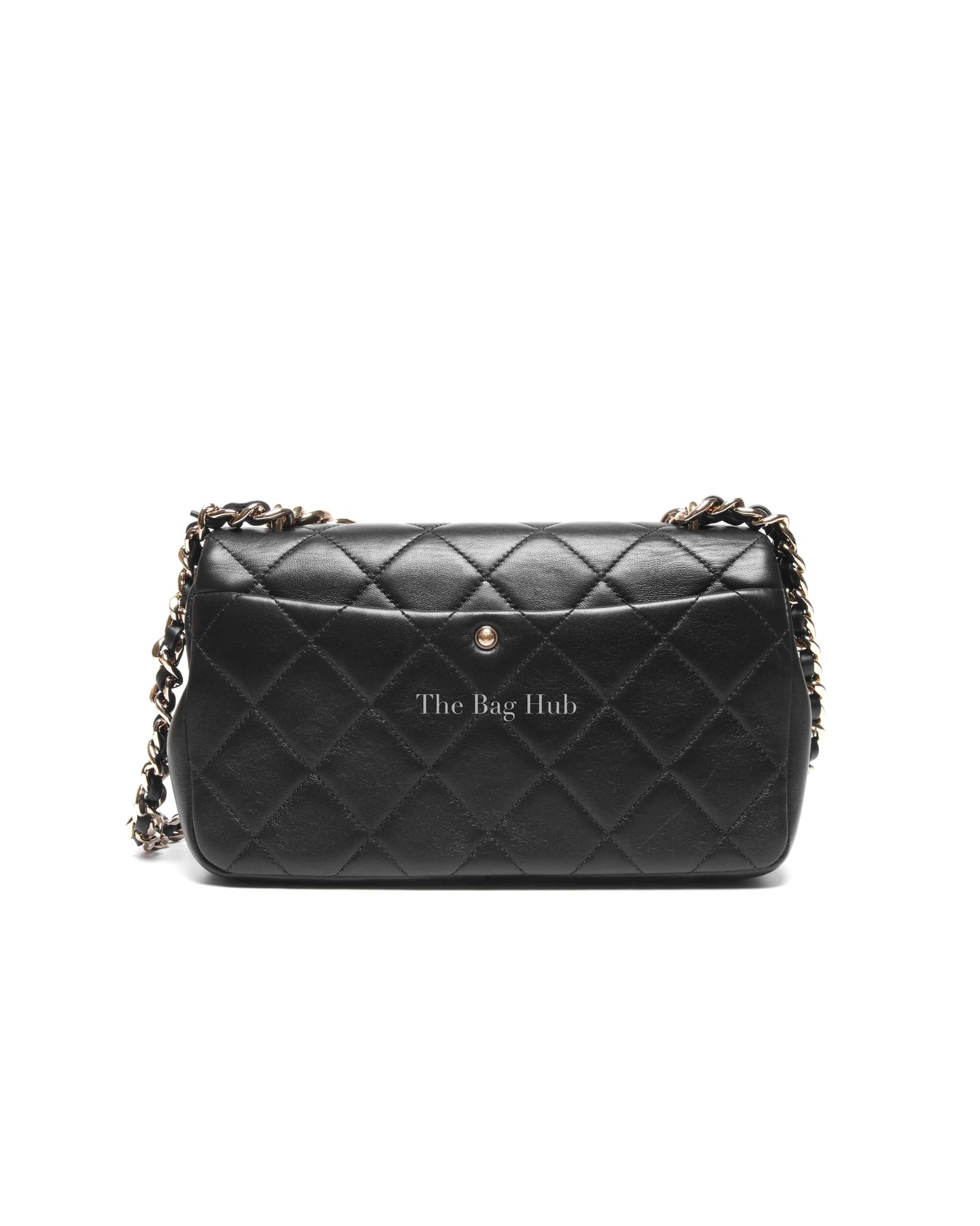 Chanel Black Lambskin Quilted Classic Flap Bag