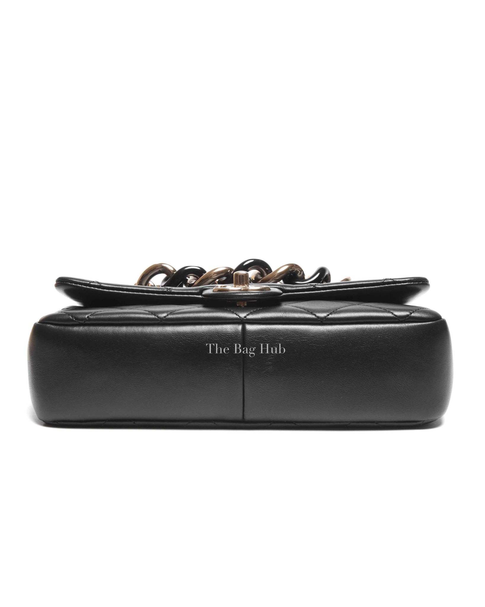 Chanel Black Lambskin Quilted Classic Flap Bag