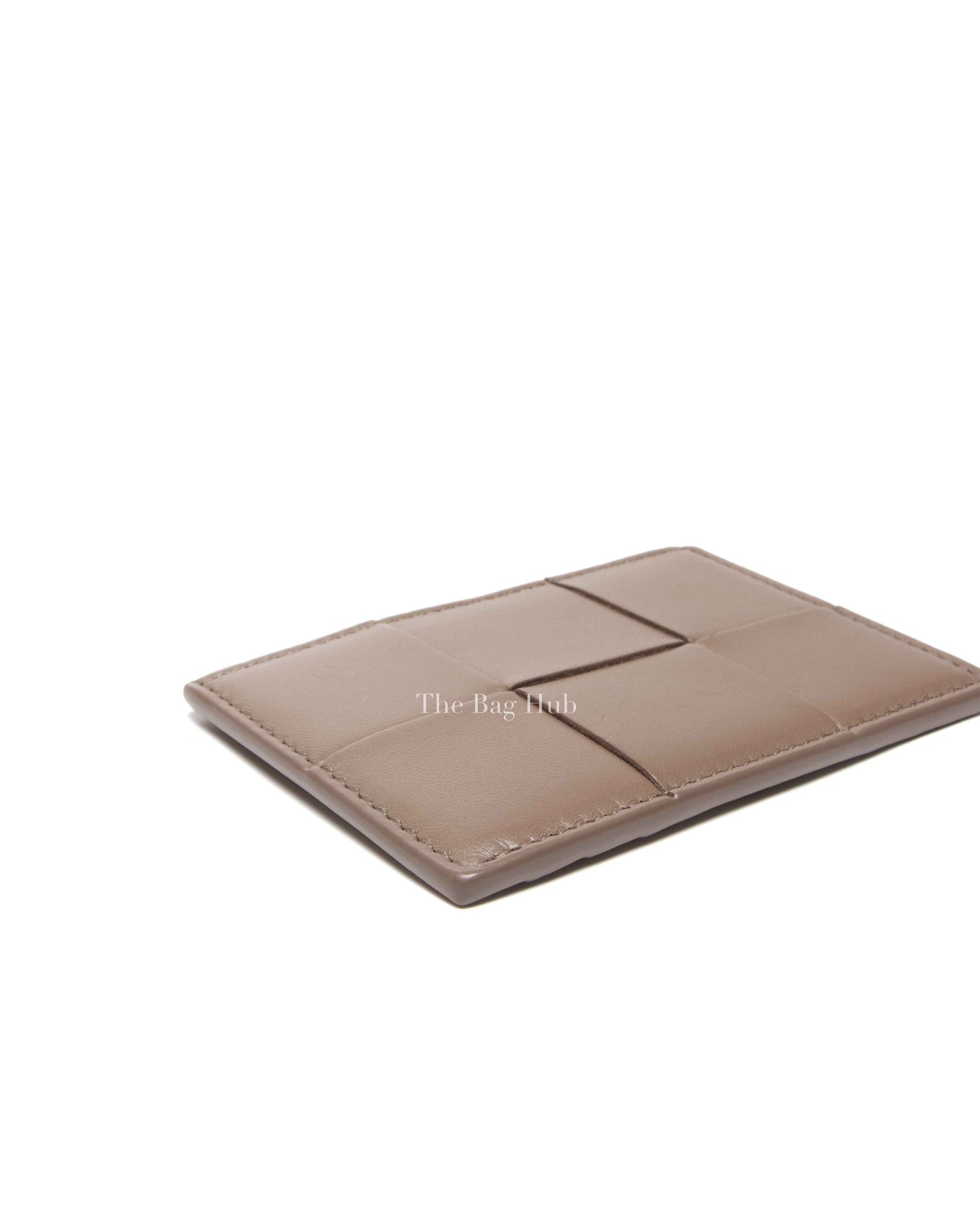 Bottega Veneta Brown Leather Cassette Credit Card Case