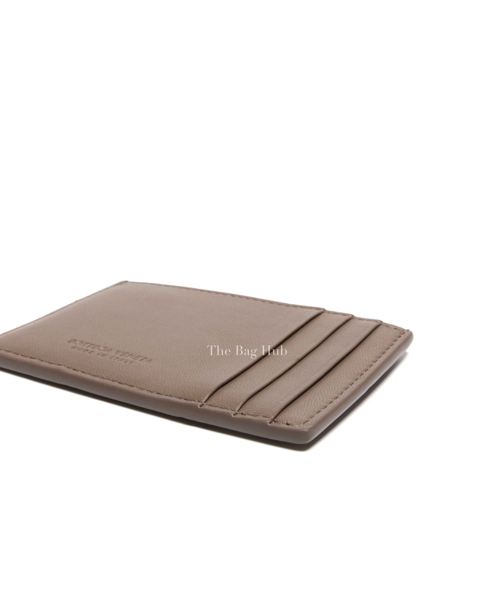 Bottega Veneta Brown Leather Cassette Credit Card Case