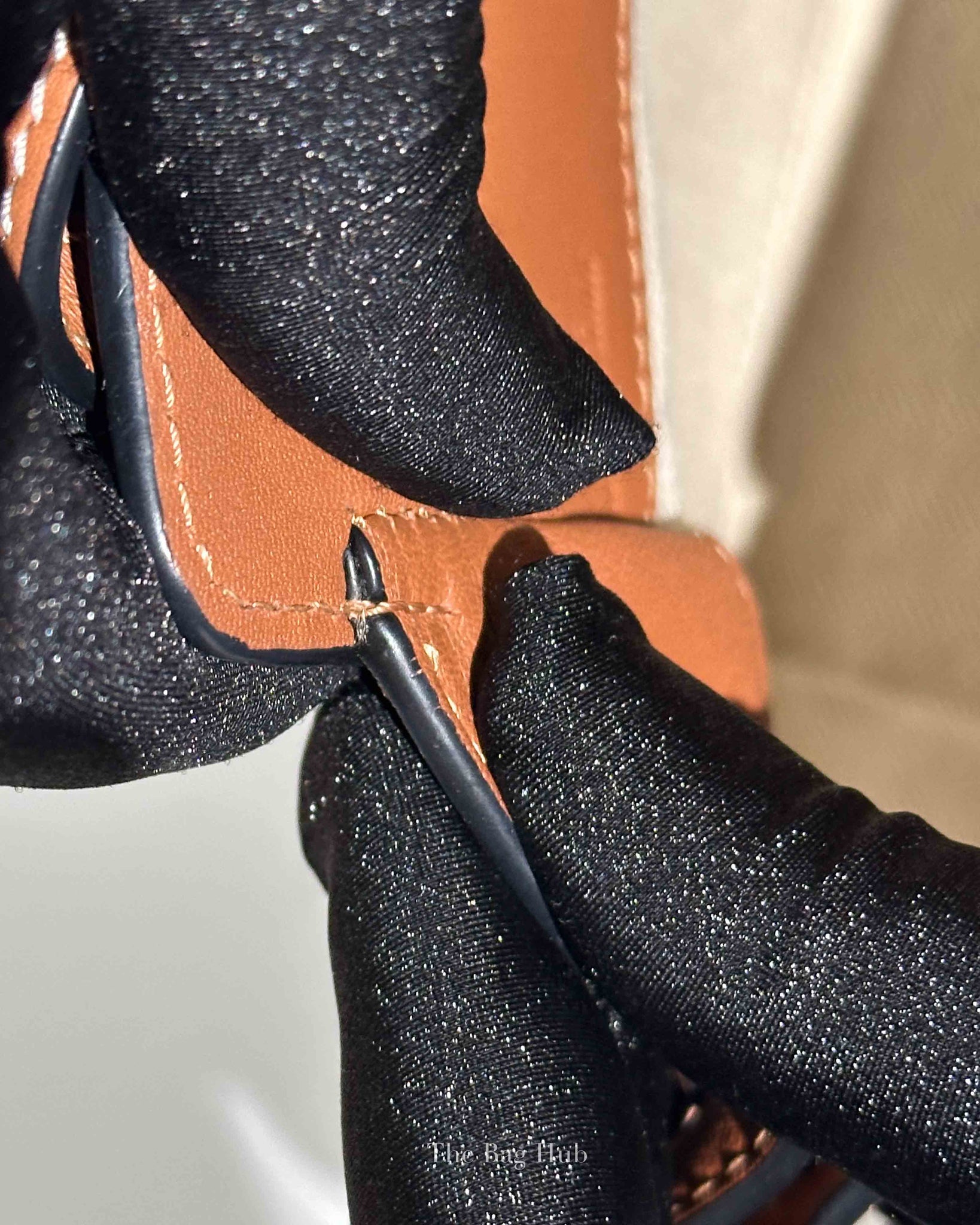 Loewe x Paula Ibiza Tan/Floral Print Leather Hammock Mini Bag