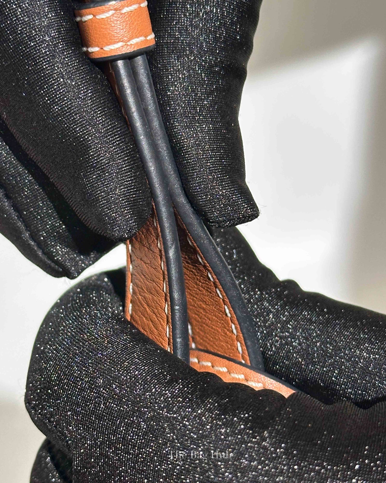 Loewe x Paula Ibiza Tan/Floral Print Leather Hammock Mini Bag