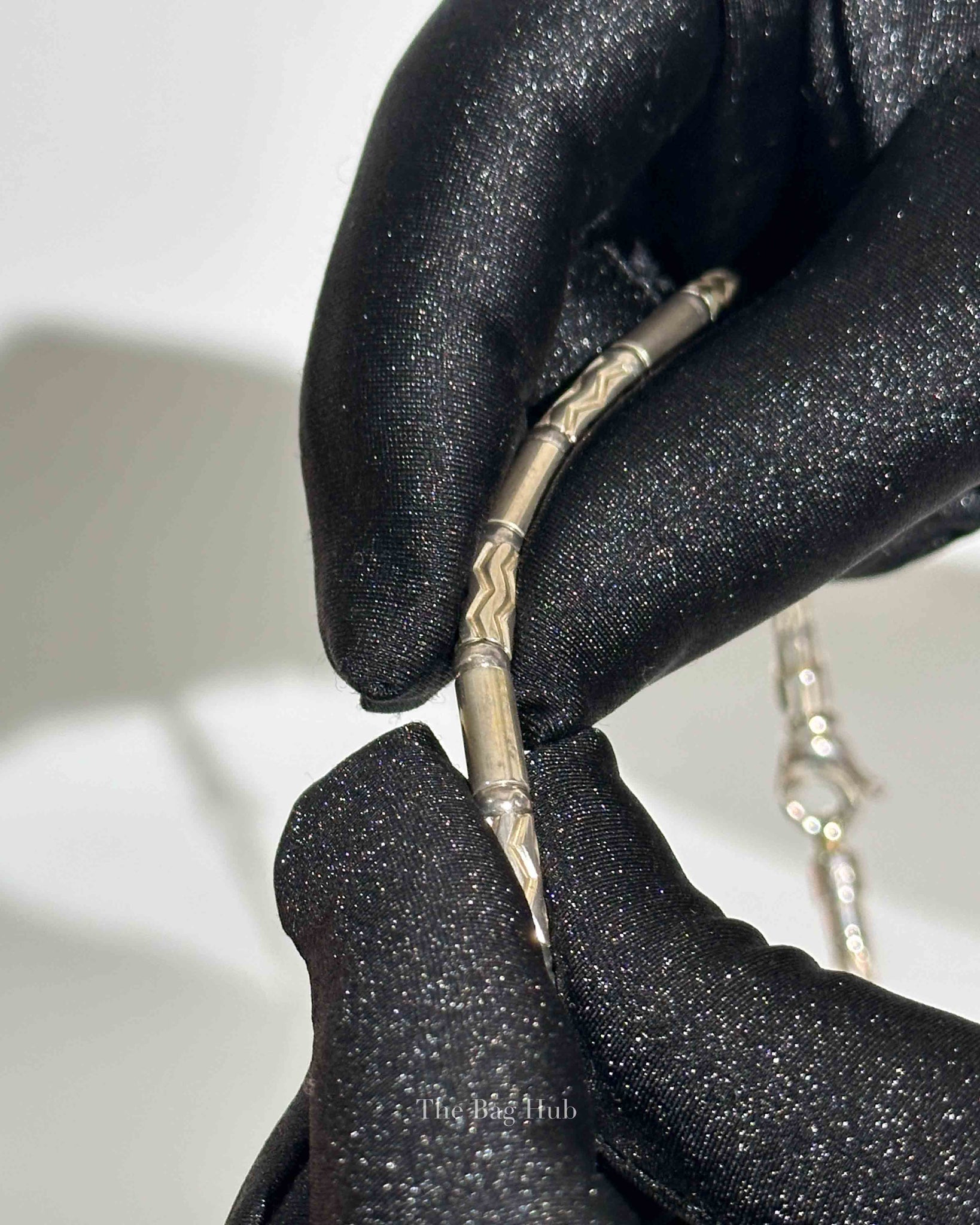 Tiffany & Co. Sterling Silver Aztec Etched Zigzag Necklace