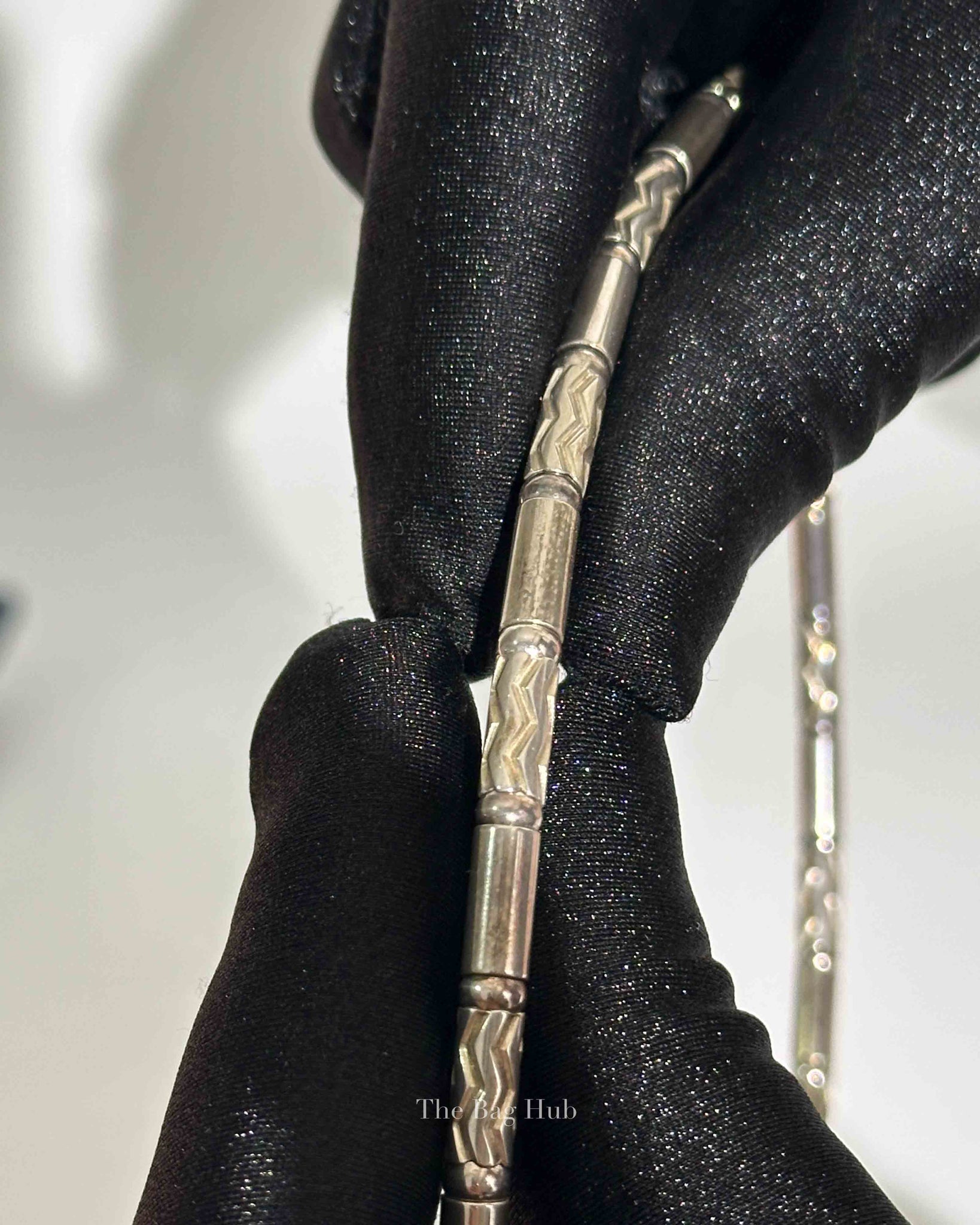 Tiffany & Co. Sterling Silver Aztec Etched Zigzag Necklace