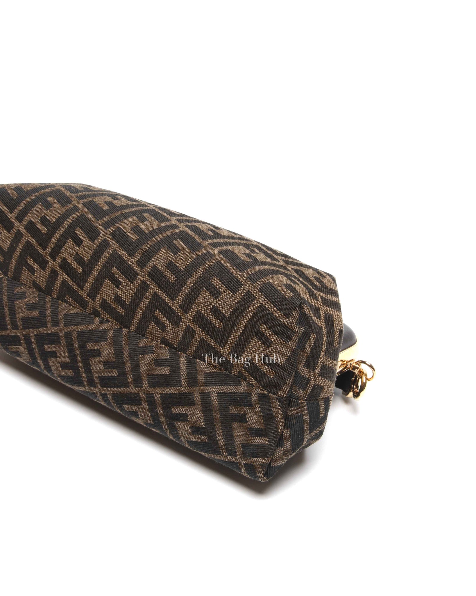 Fendi Brown FF Monogram Canvas Fendi First Midi Jacquard Bag