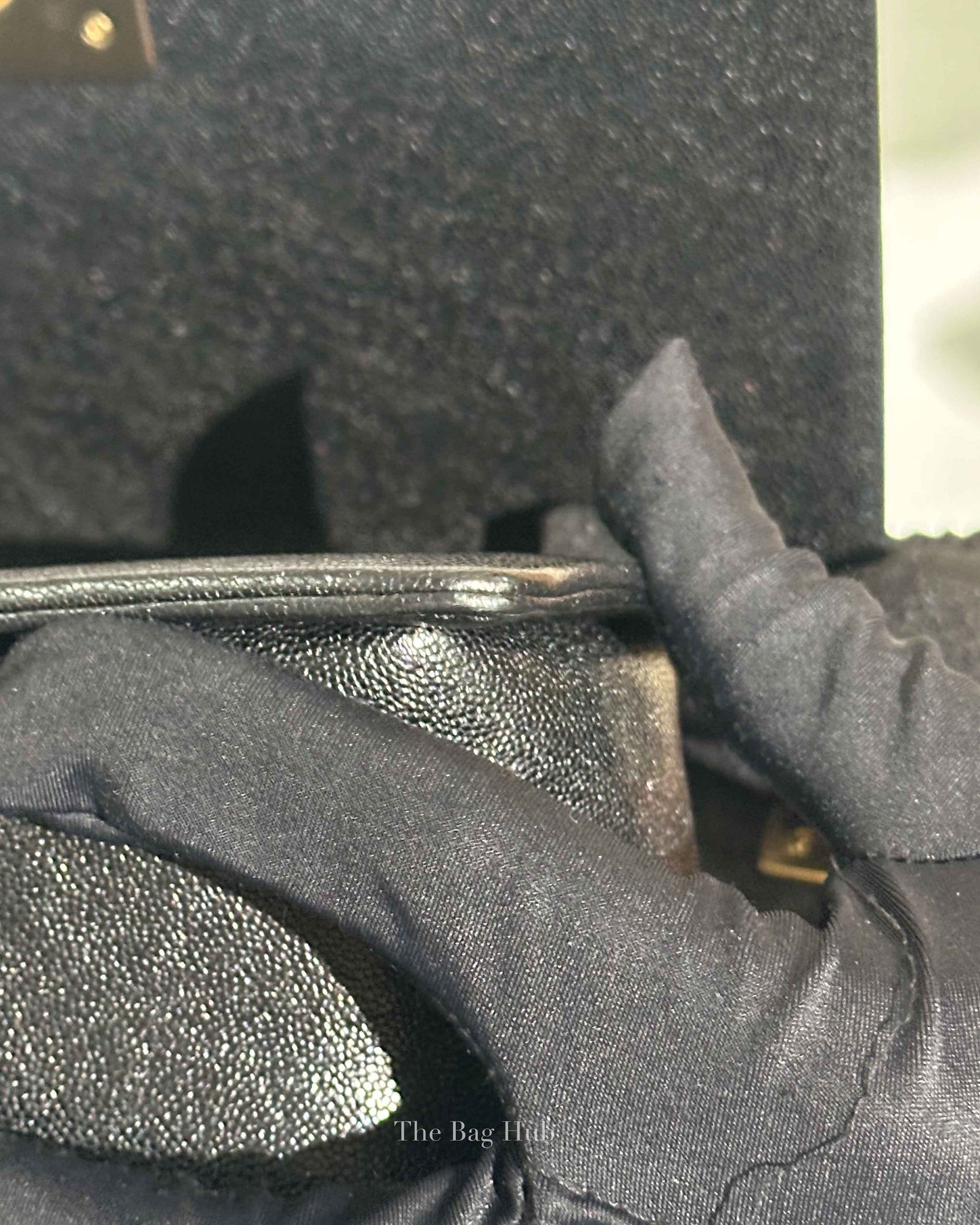 Chanel Black Chevron Caviar Old Medium Le Boy Bag GHW