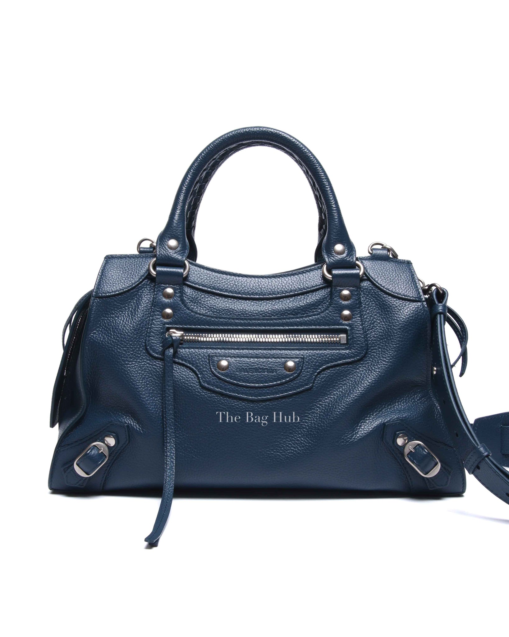Balenciaga Blue Leather Neo Classic City Small Bag