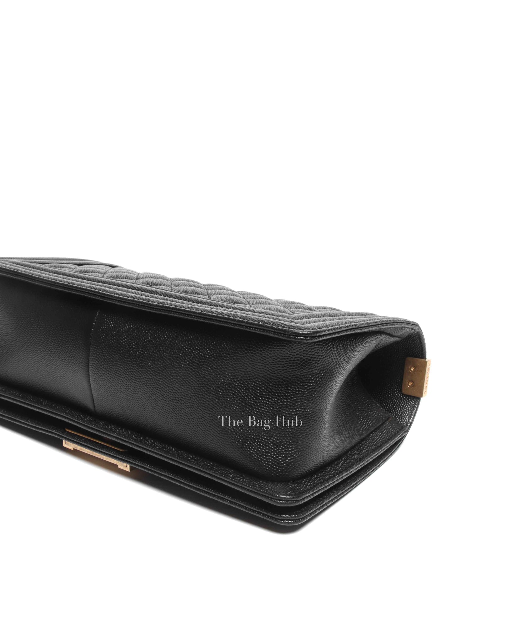 Chanel Black Caviar Quilted Medium Le Boy Bag GHW