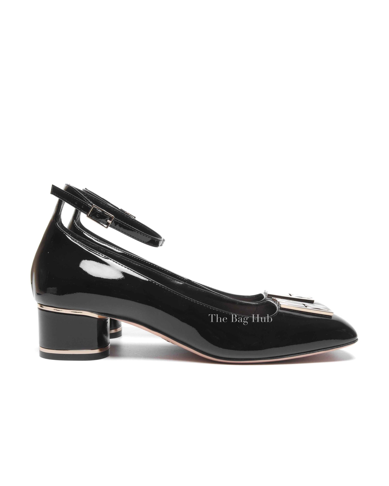 Dior Black Patent Calfskin Miss Dior Pumps Size 40