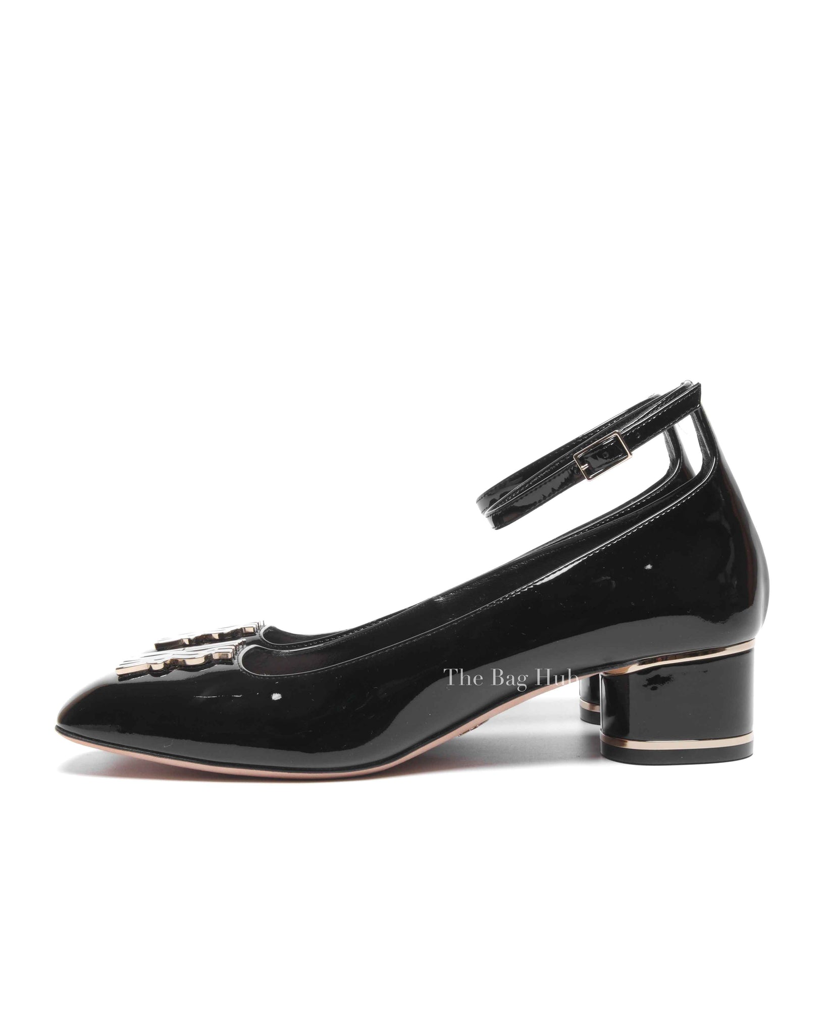 Dior Black Patent Calfskin Miss Dior Pumps Size 40