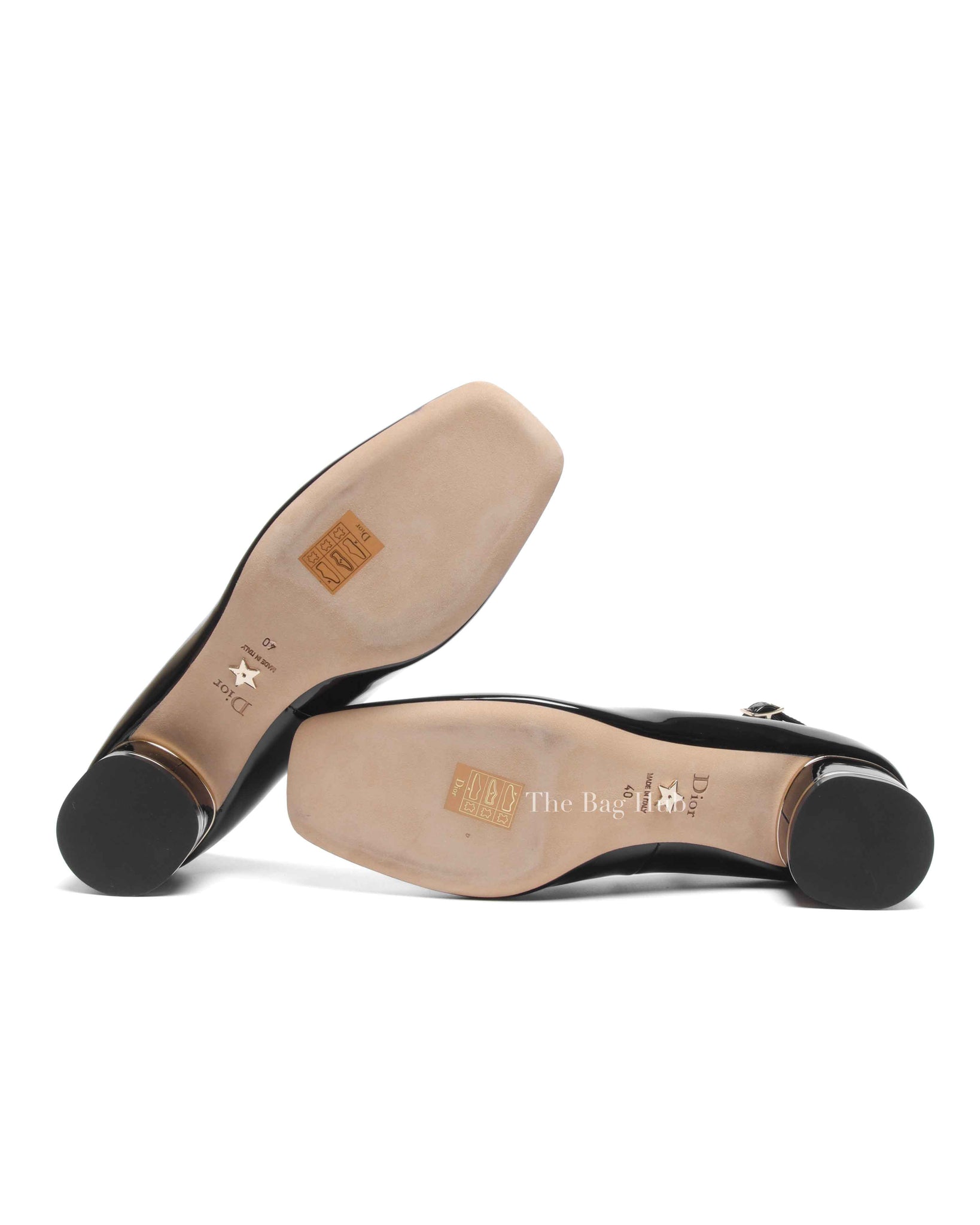 Dior Black Patent Calfskin Miss Dior Pumps Size 40