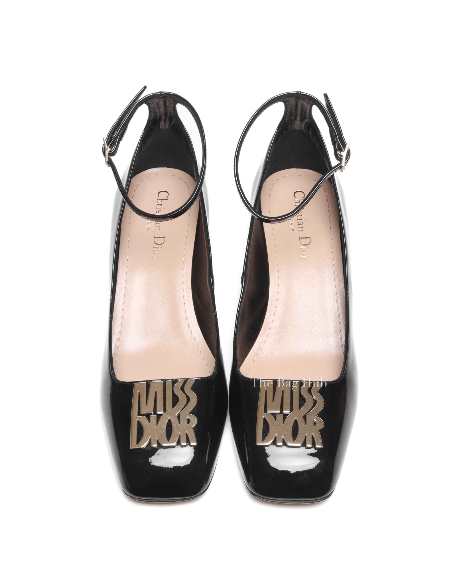 Dior Black Patent Calfskin Miss Dior Pumps Size 40