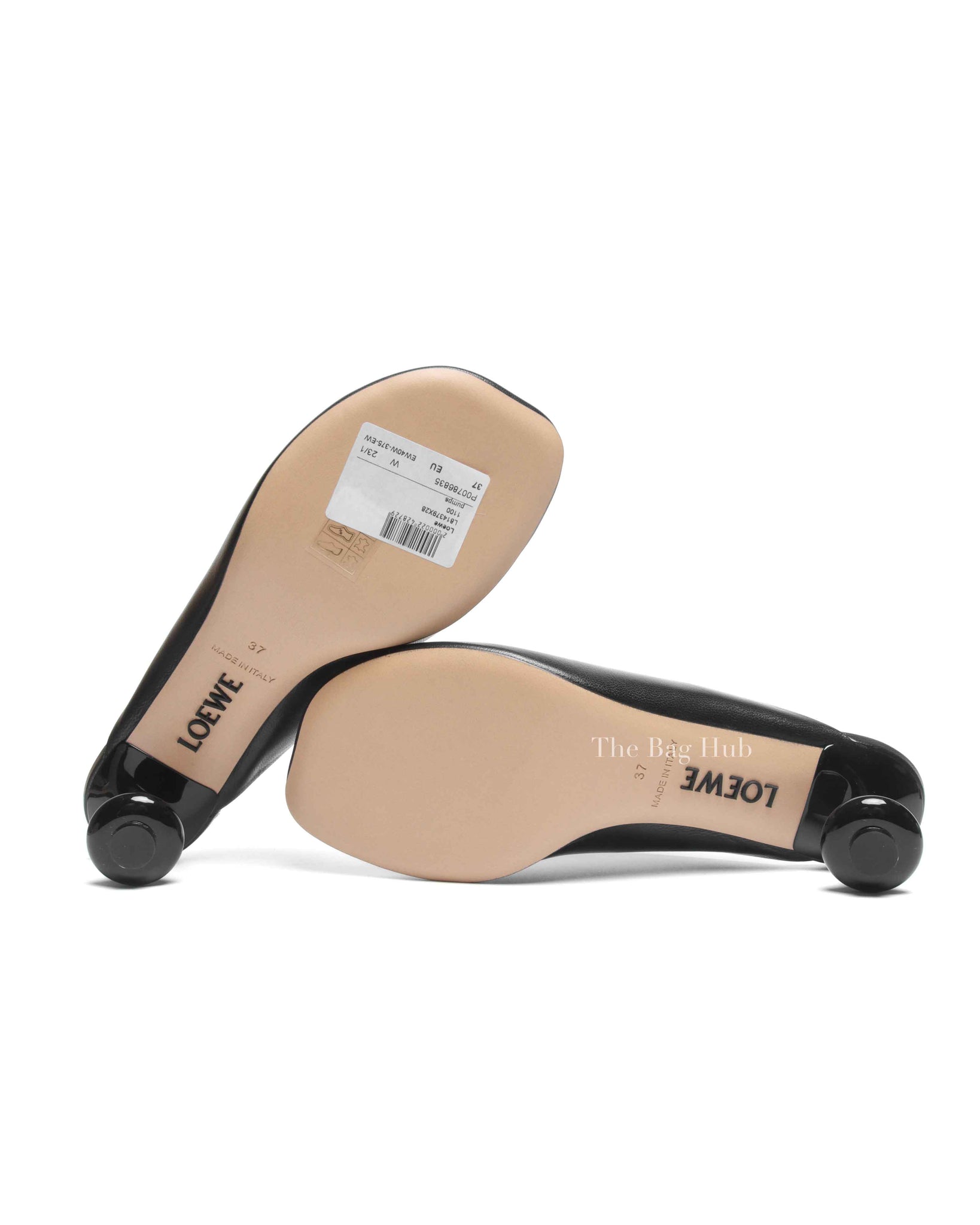 Loewe Black Goatskin Toy Mule Heels Size 37