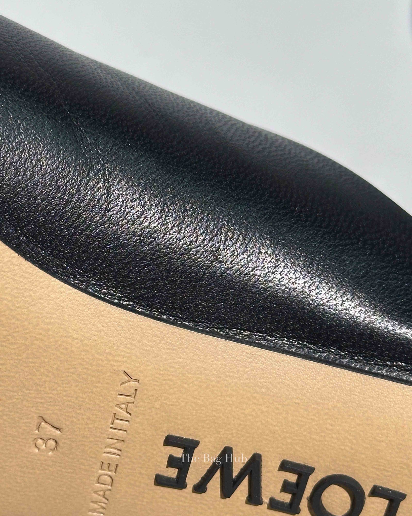 Loewe Black Goatskin Toy Mule Heels Size 37