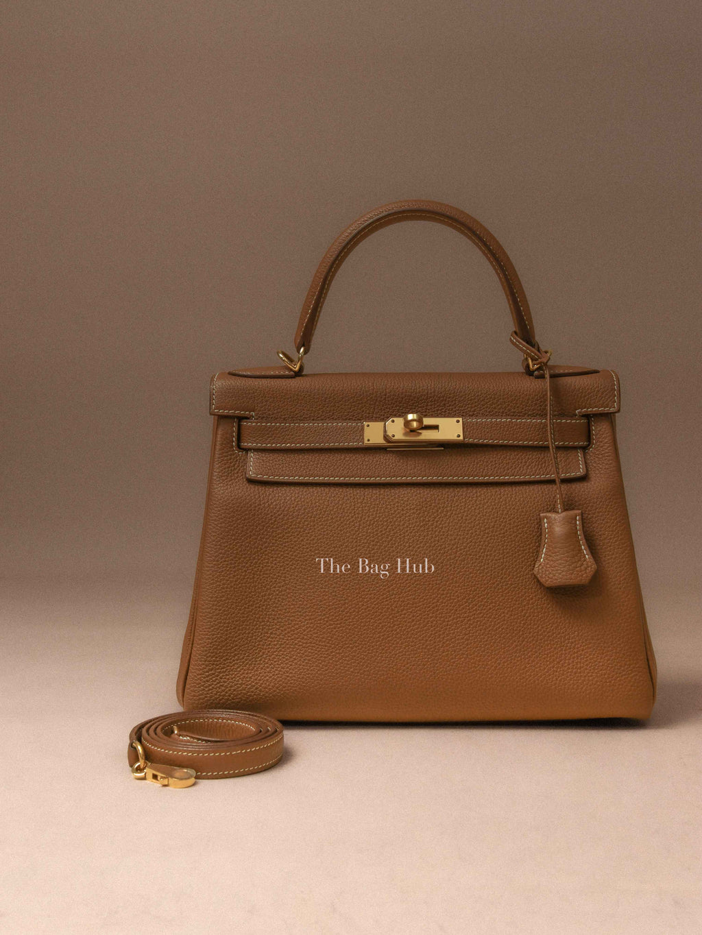 Hermes Gold Togo Leather Kelly Retourne 28 GHW