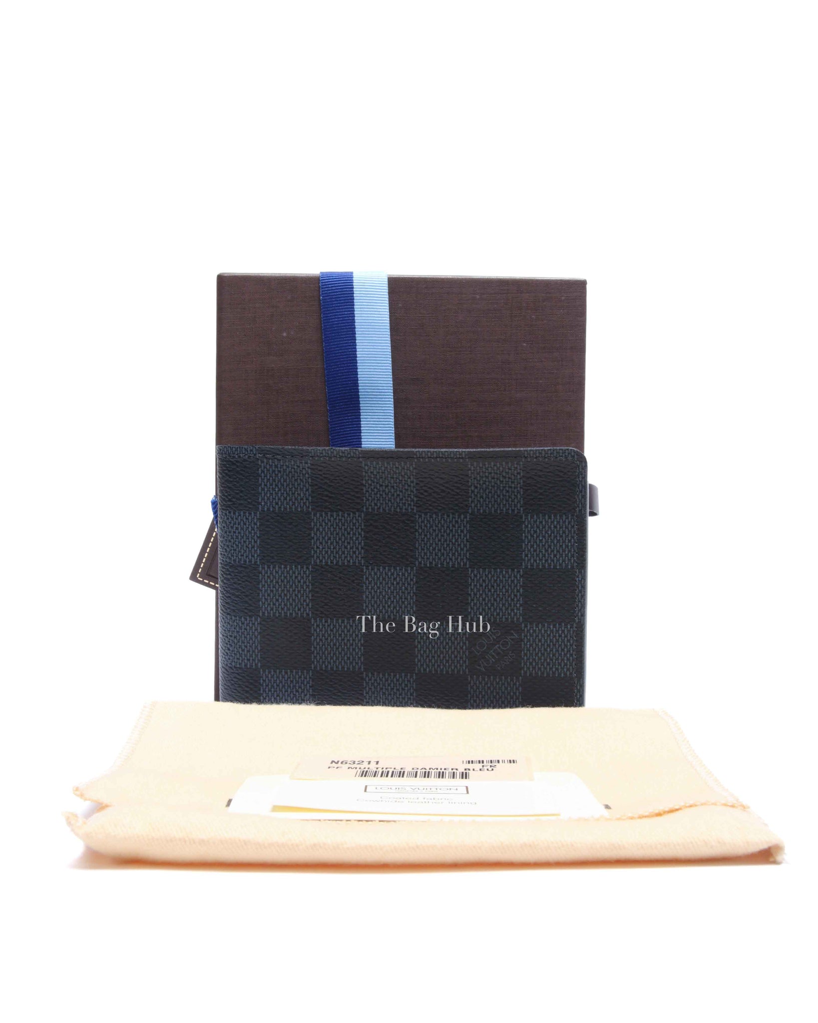 Louis Vuitton Damier Bleu Portefeuille Multiple Bi-Fold Wallet