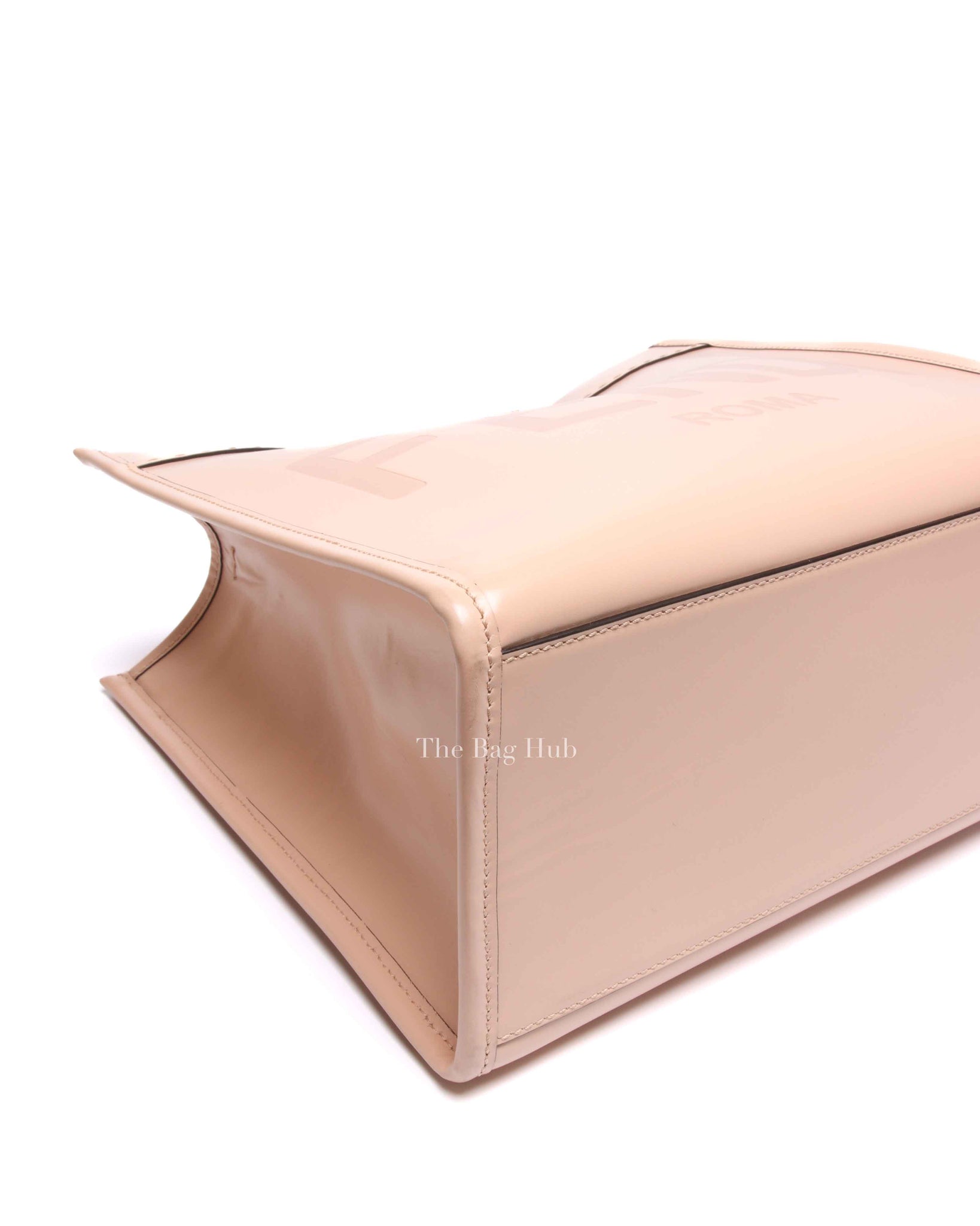 Fendi Pink Leather Sunshine Medium Shopper Tote Bag