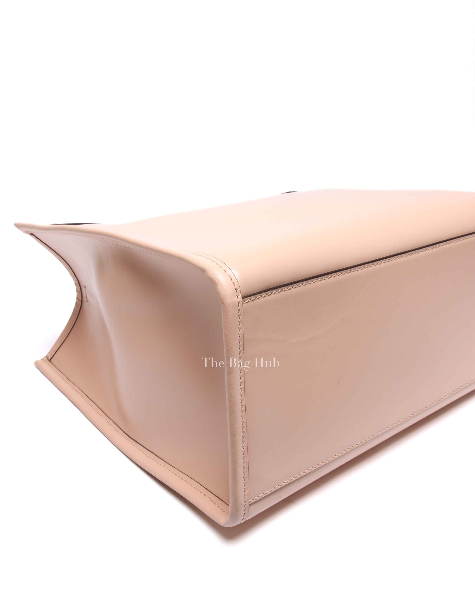 Fendi Pink Leather Sunshine Medium Shopper Tote Bag