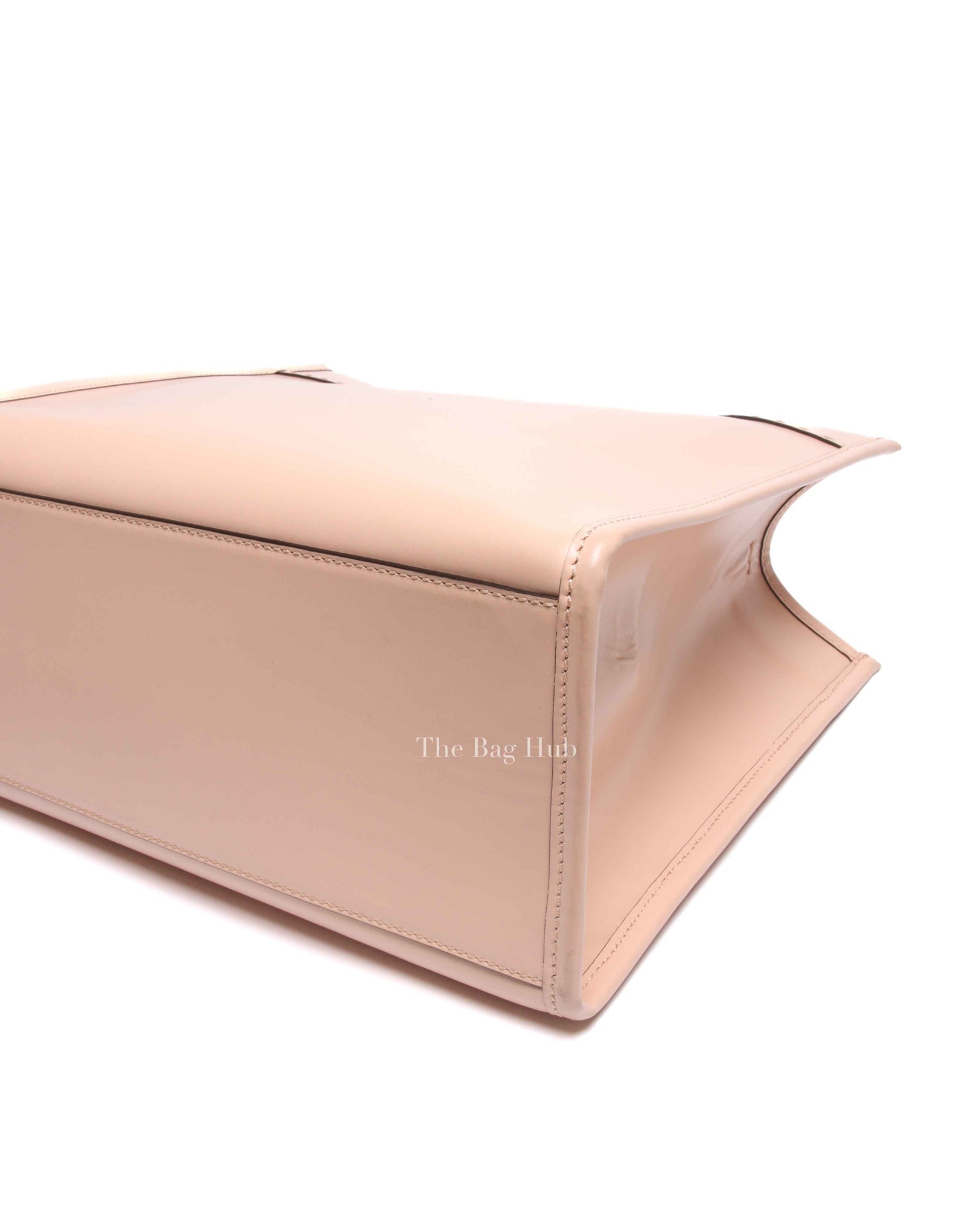 Fendi Pink Leather Sunshine Medium Shopper Tote Bag