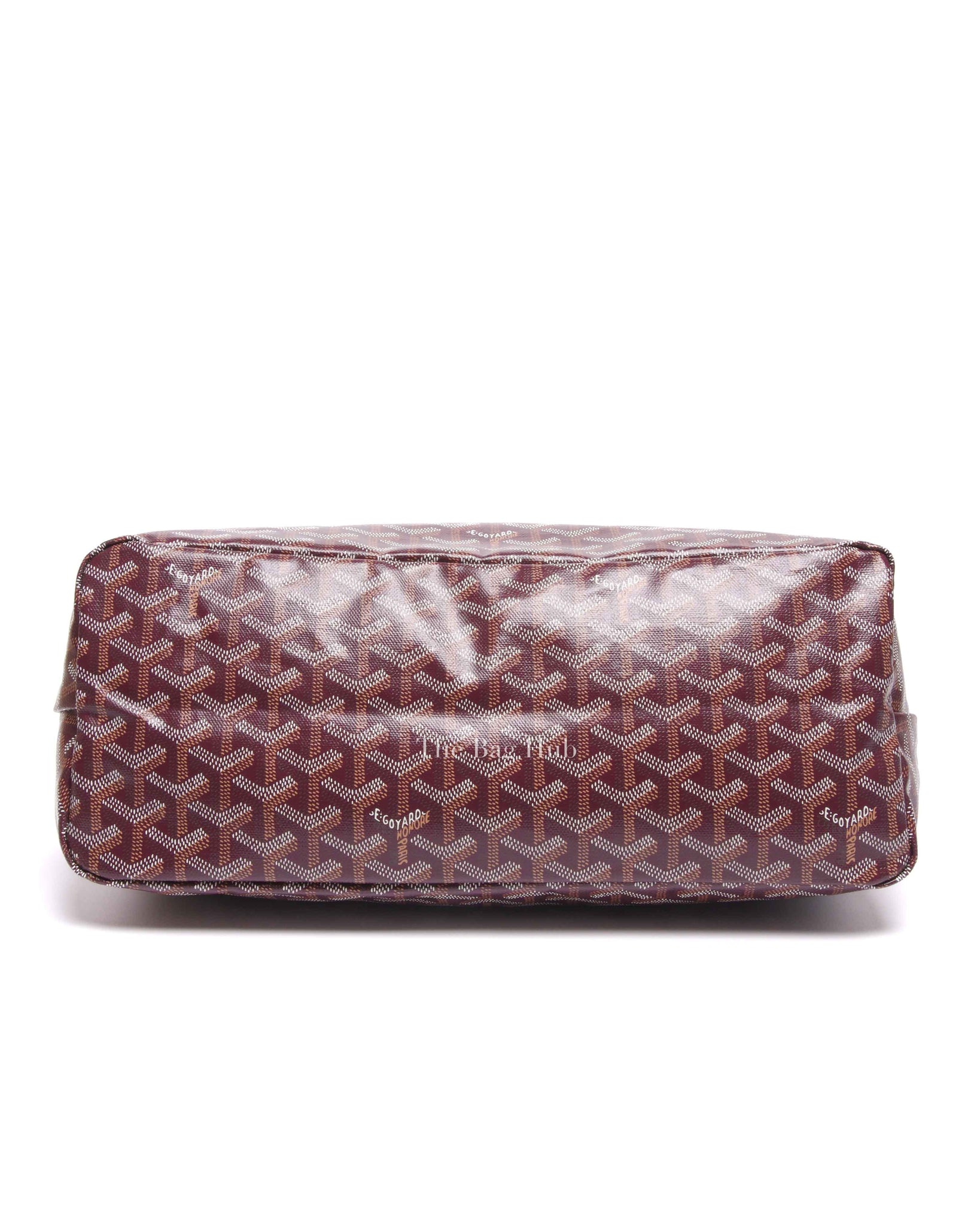 Goyard Burgundy Canvas Boheme PM Hobo Bag