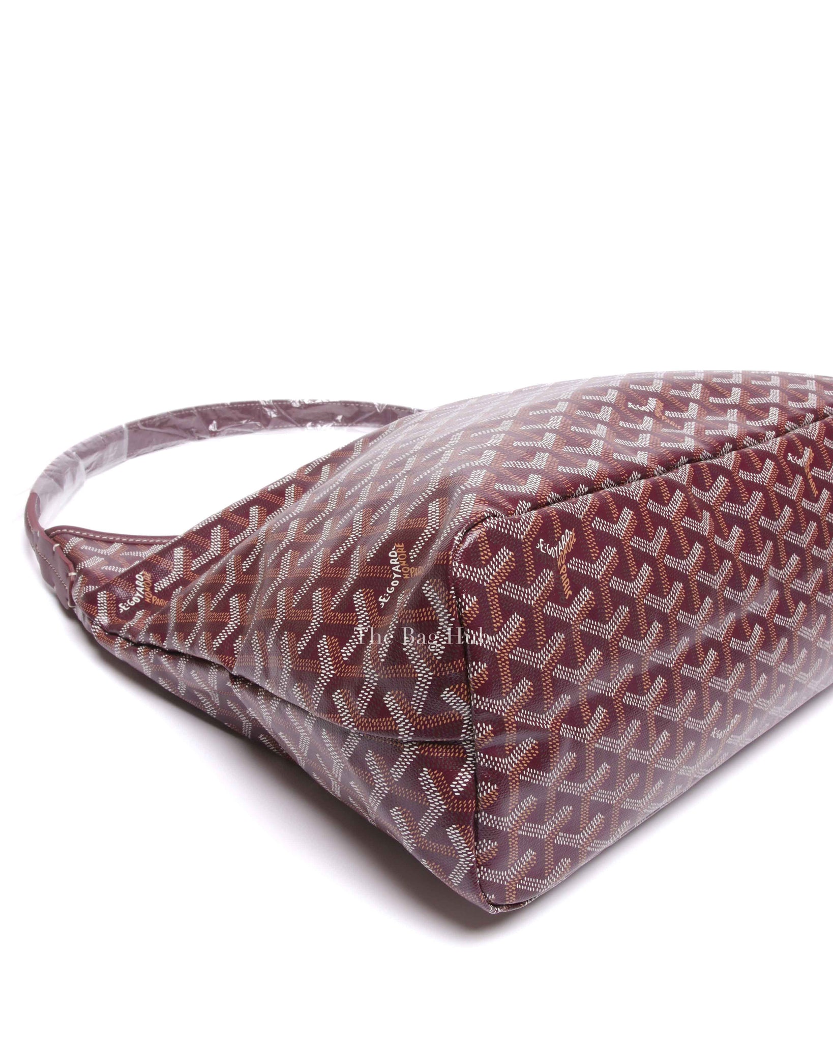 Goyard Burgundy Canvas Boheme PM Hobo Bag