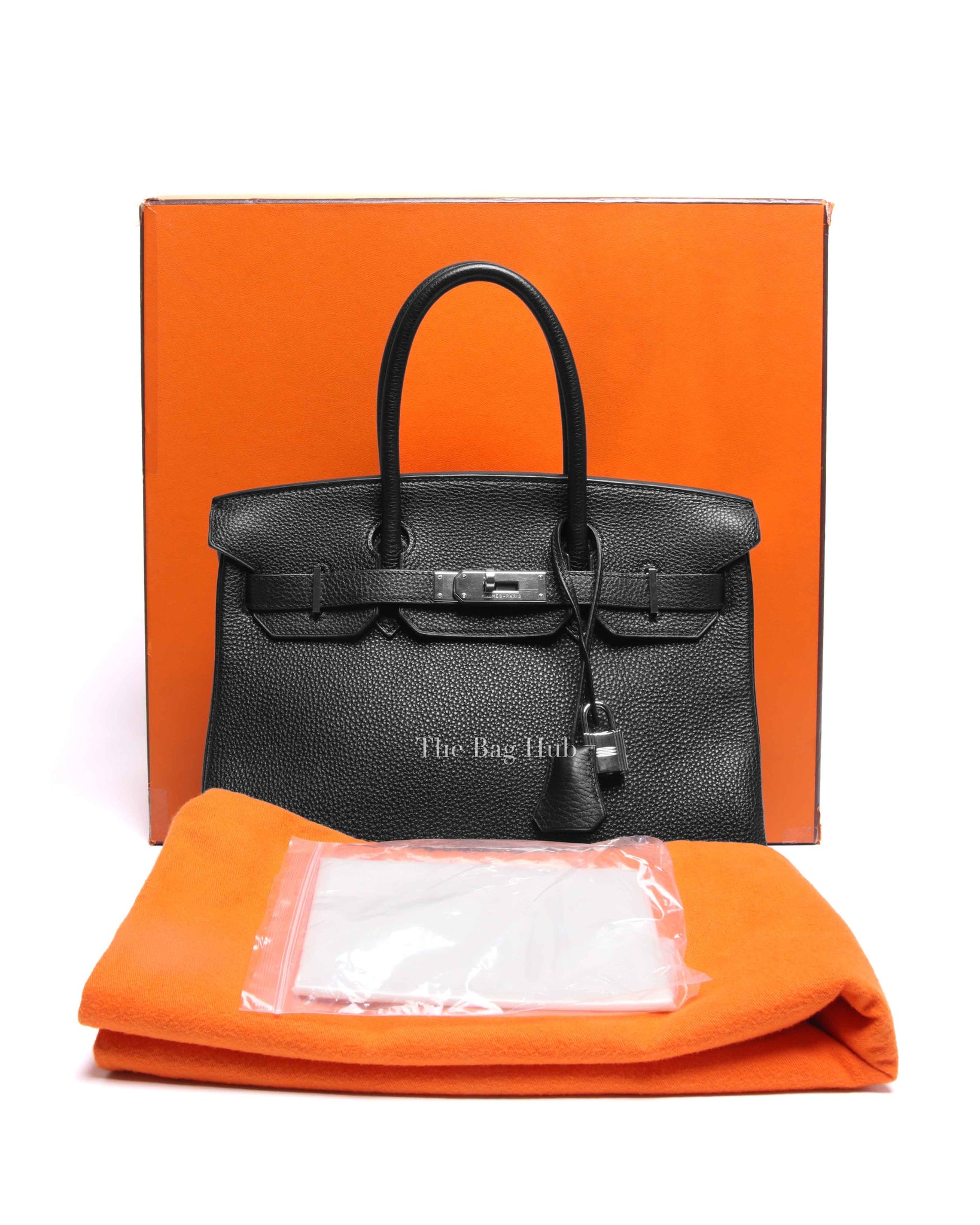 Hermes Noir Togo Leather Birkin 30 PHW