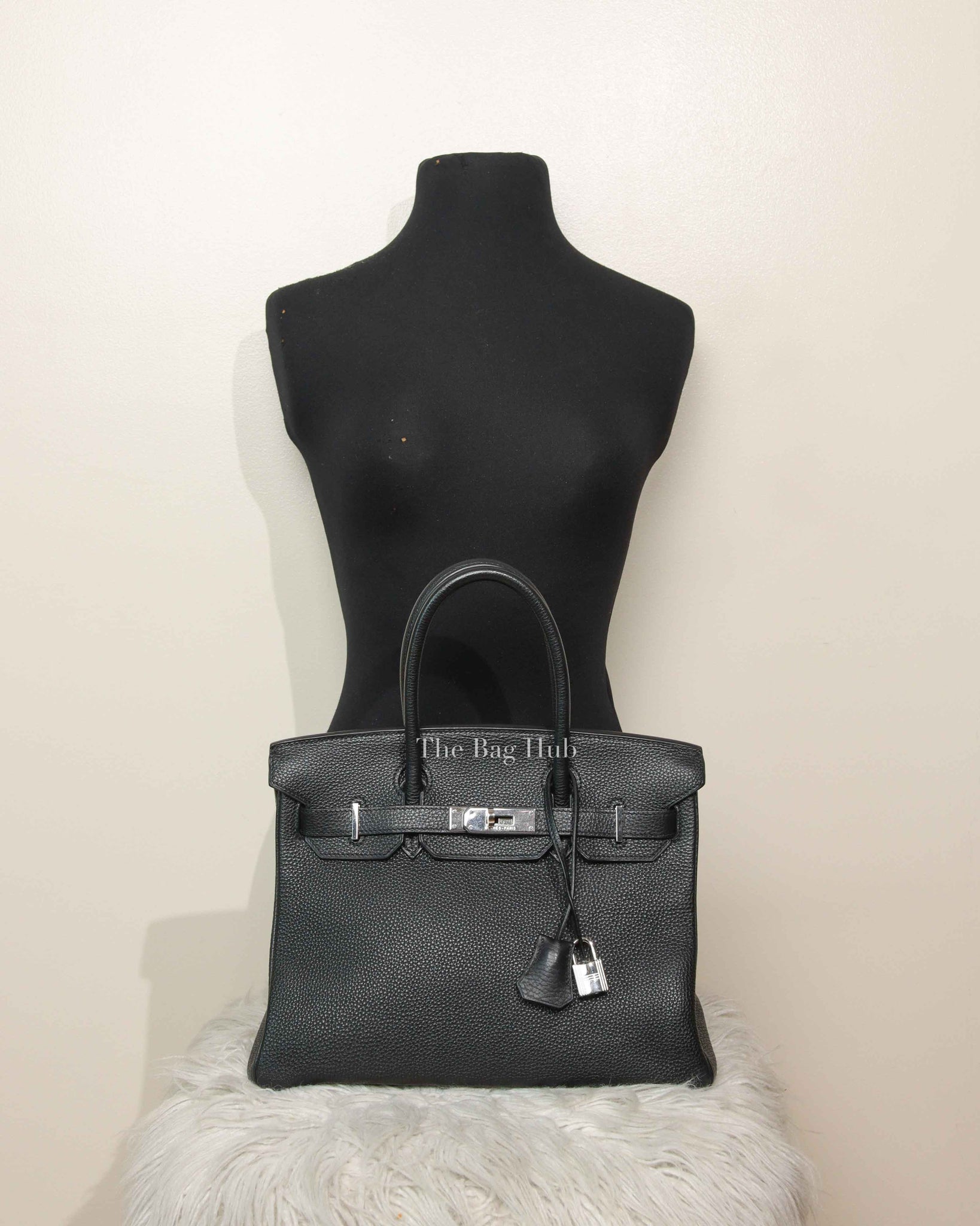 Hermes Noir Togo Leather Birkin 30 PHW