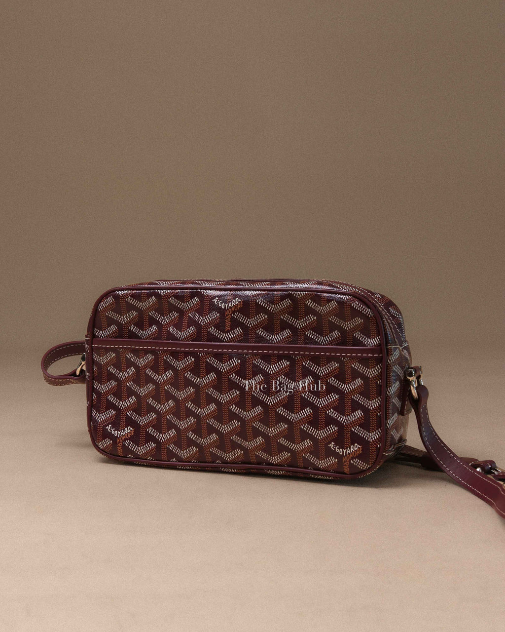 Goyard Burgundy Goyardine Sac Cap Vert