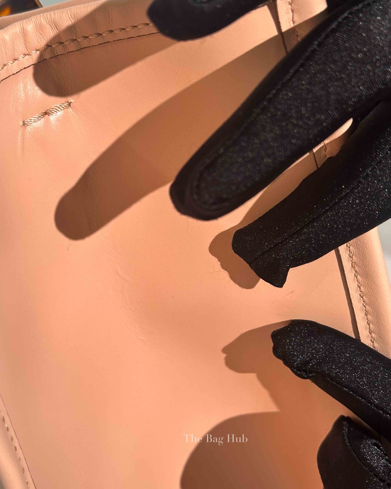 Fendi Pink Leather Sunshine Medium Shopper Tote Bag