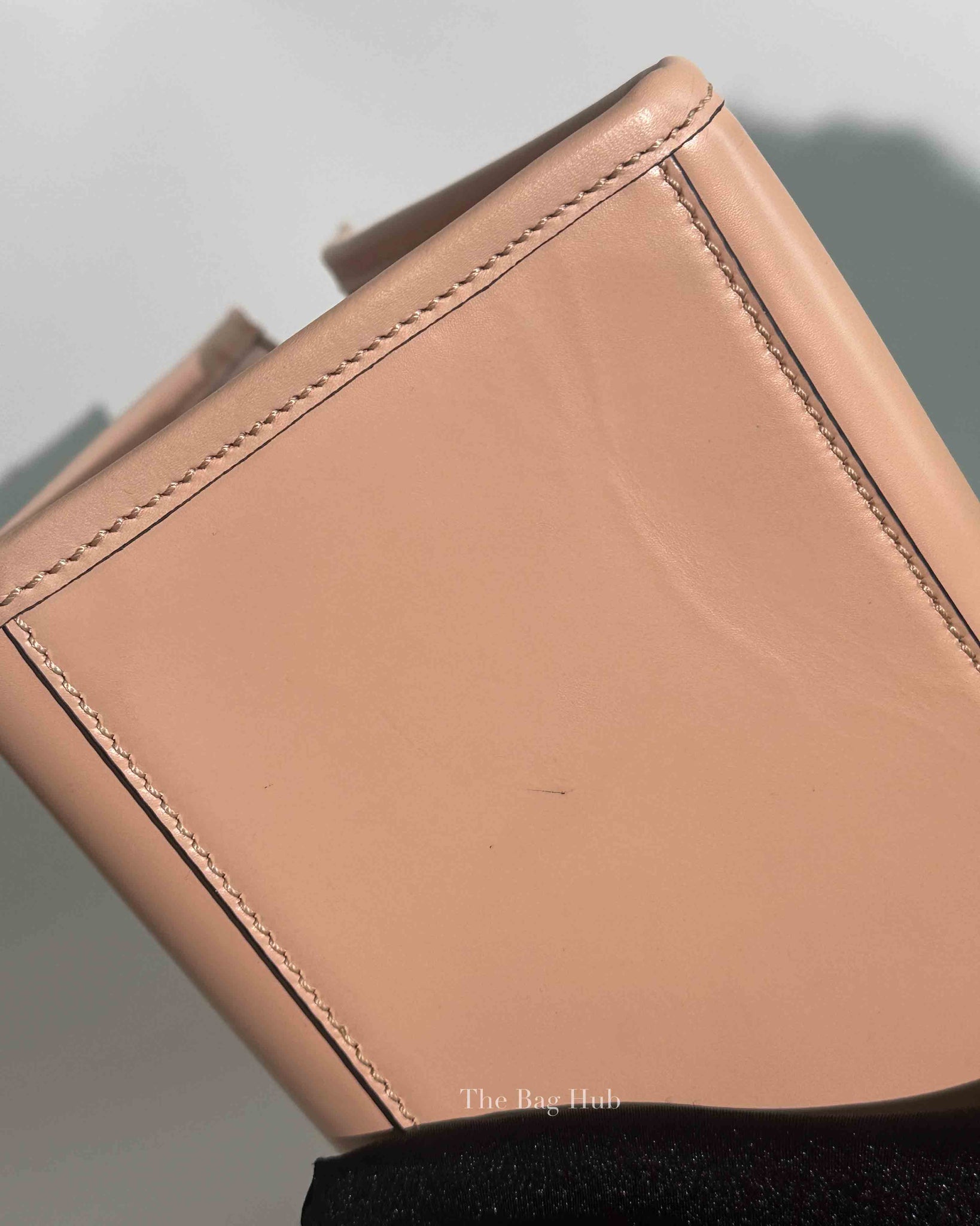 Fendi Pink Leather Sunshine Medium Shopper Tote Bag