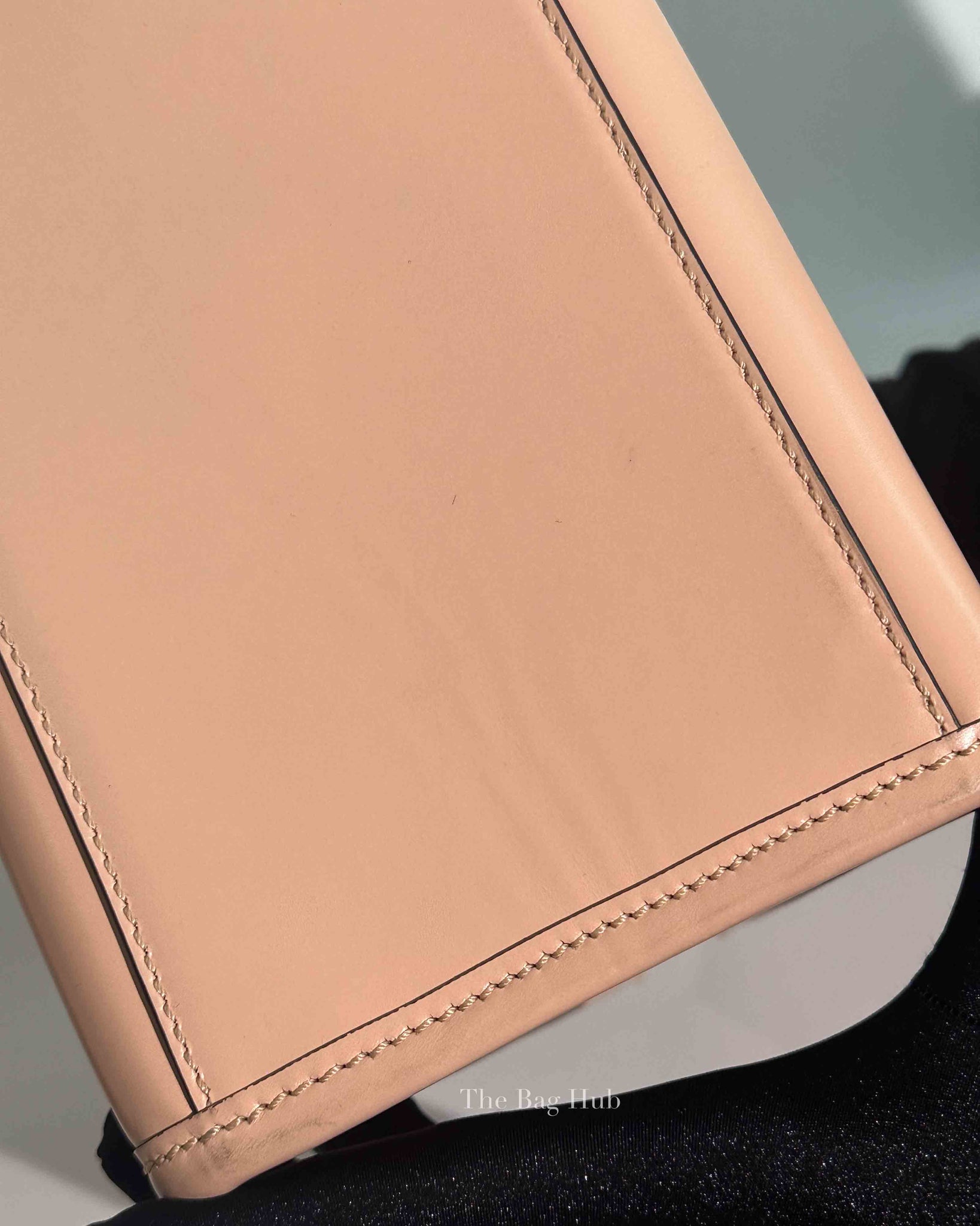 Fendi Pink Leather Sunshine Medium Shopper Tote Bag