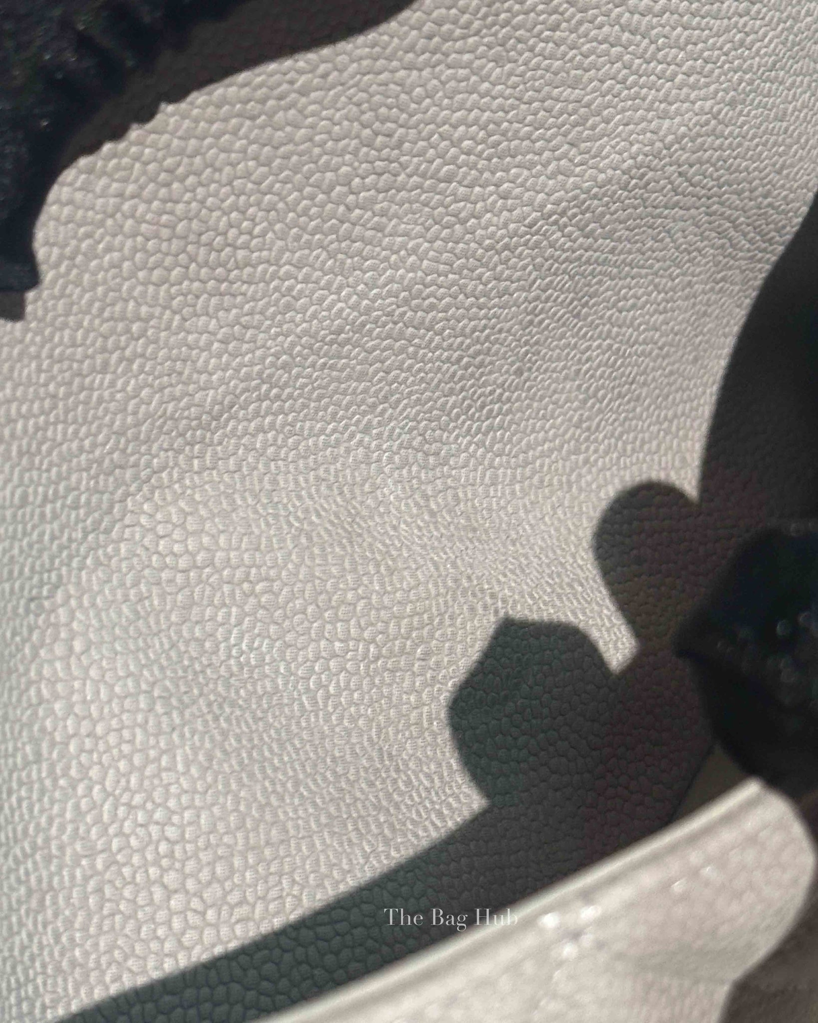 Chanel Gray Suede/Caviar Quilted Classic Jumbo Double Flap Bag SHW