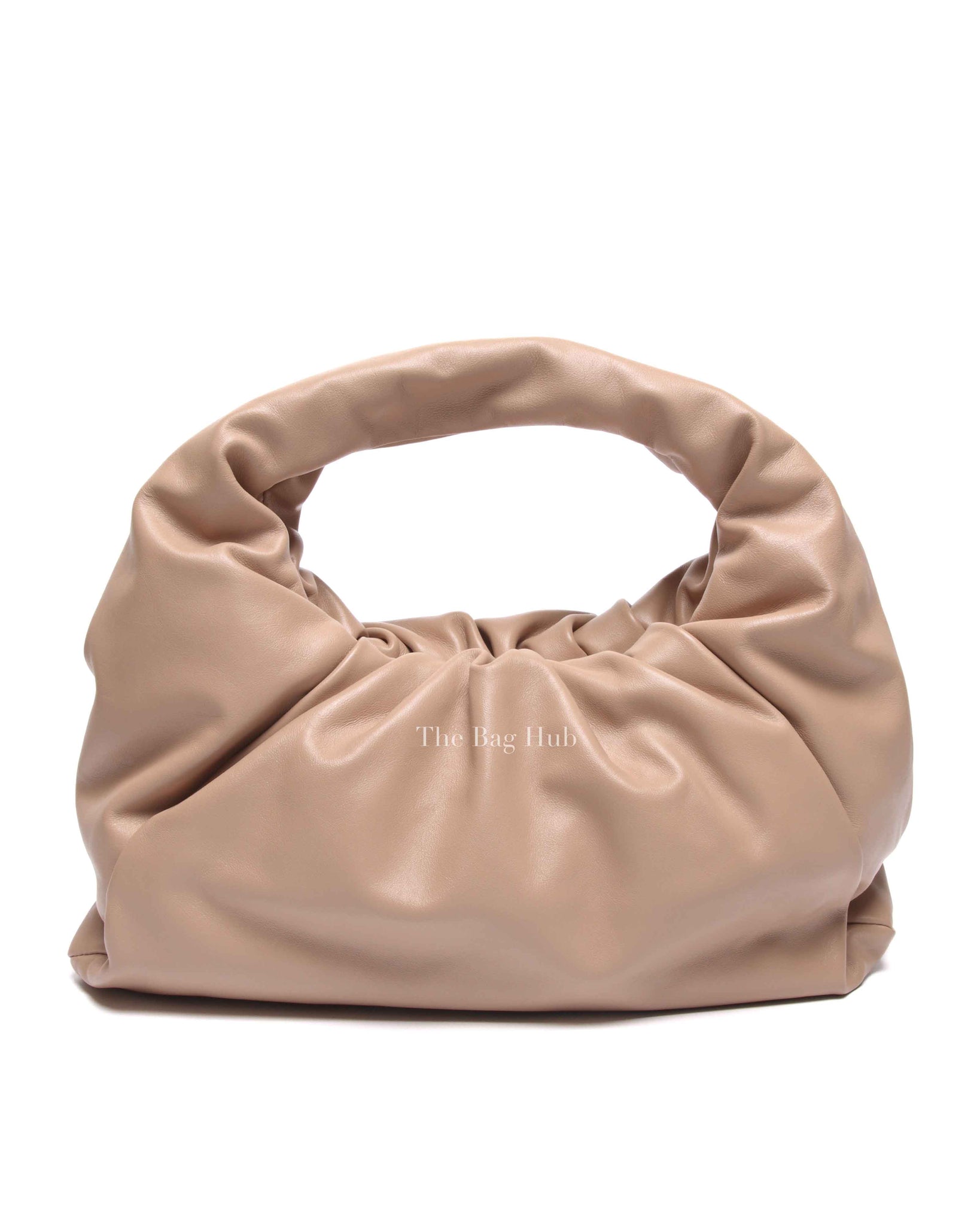 Bottega Veneta Nude Calfskin Leather The Pouch Shoulder Bag